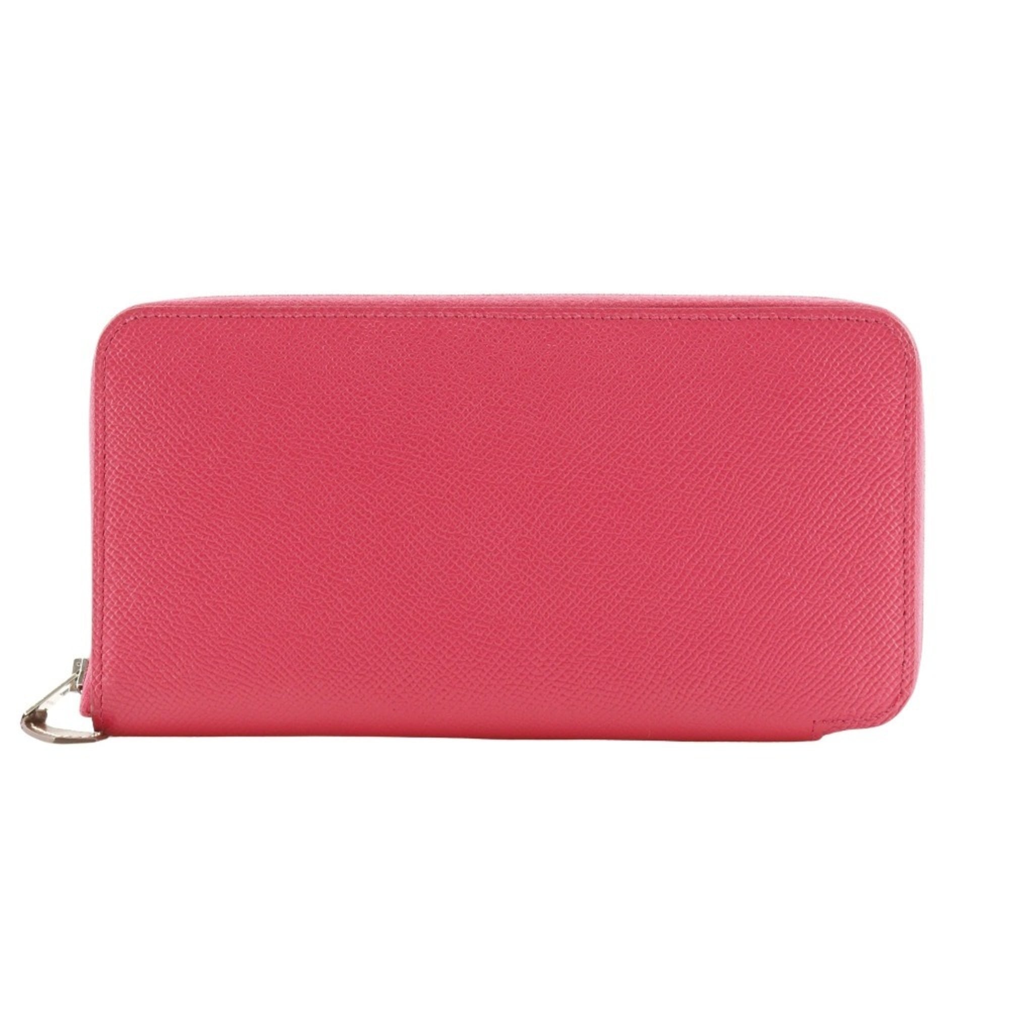 Hermes Pink Epsom Leather Long Wallet (Bi-Fold) (Pre-Owned)