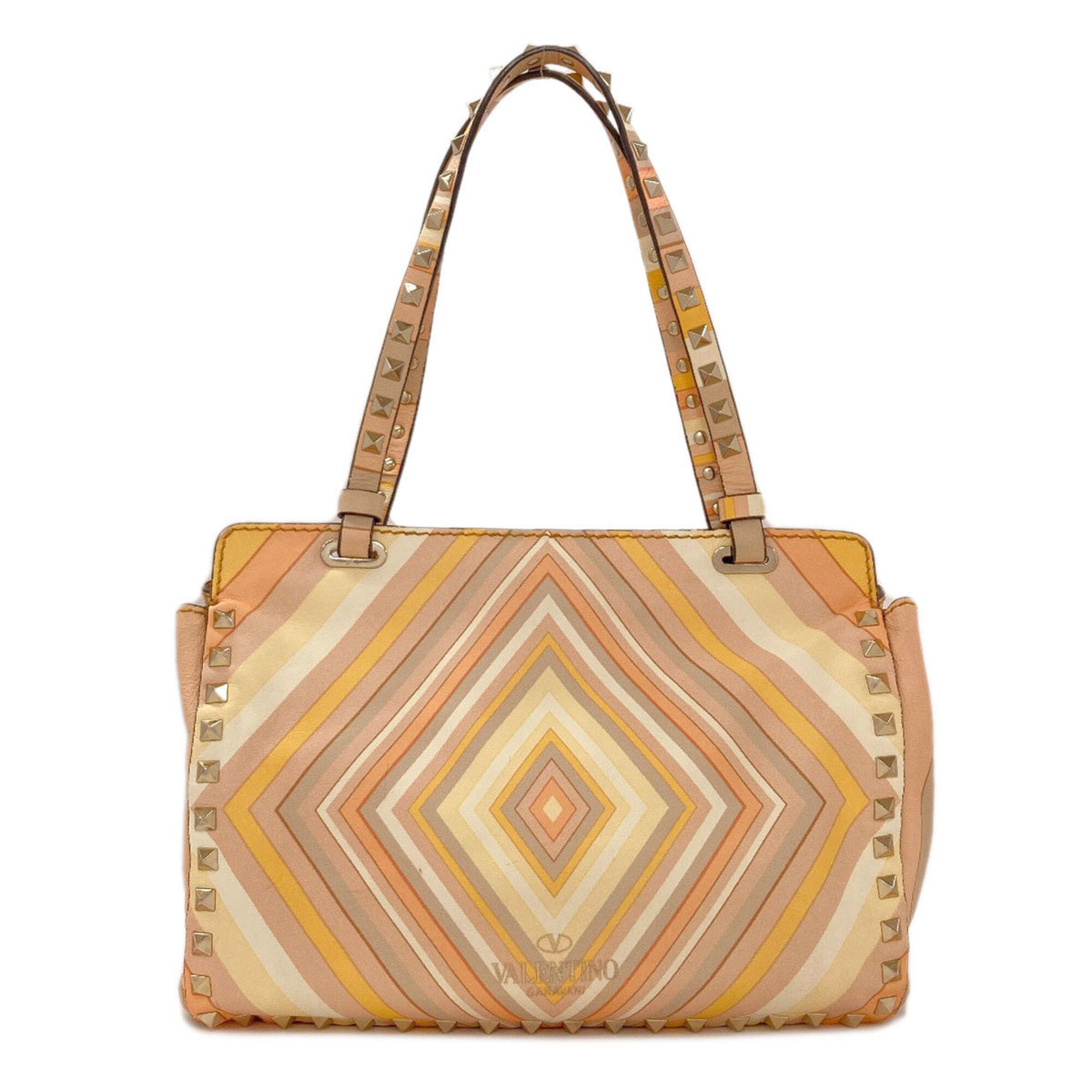 Unspecified Orange Leather Handbag (Pre-Owned)