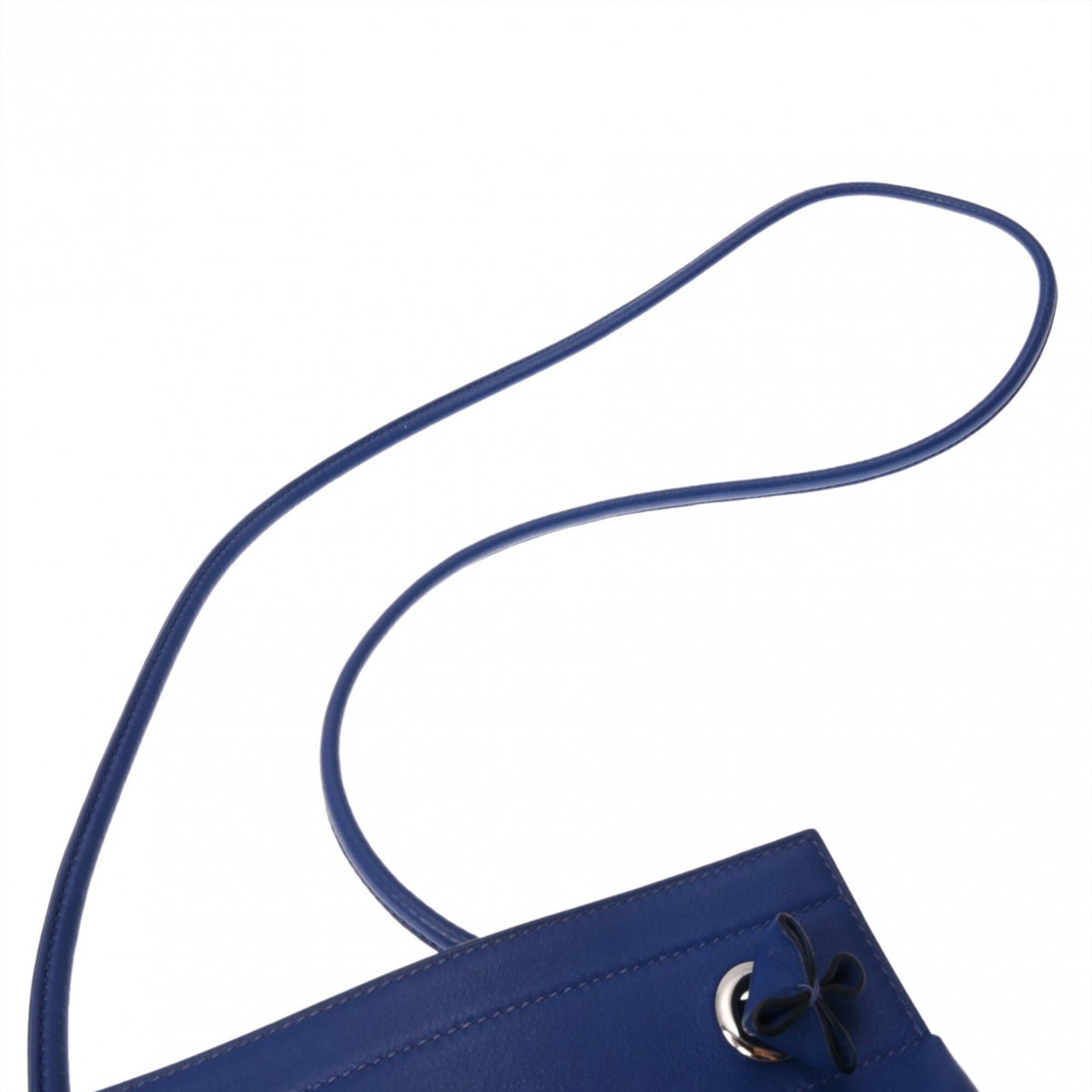 Hermes Blue Electric Swift Leather Shoulder Bag (Pre-Owned)