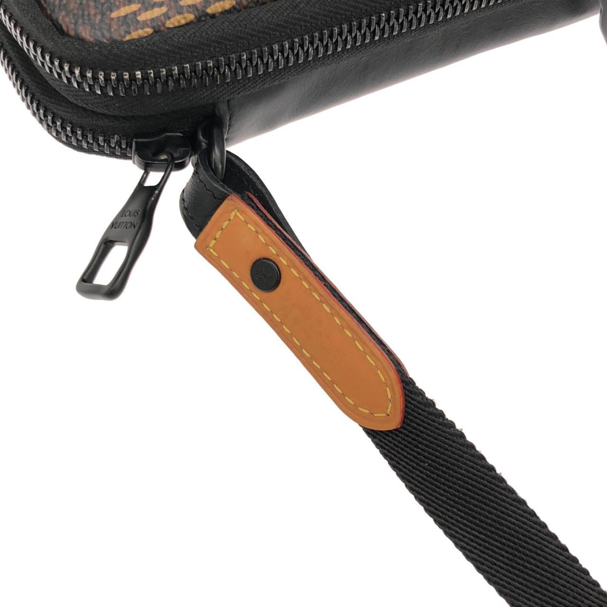 Louis Vuitton Ebene Coated Canvas Handbag Pouch Shoulder Bag (Pre-Owned)