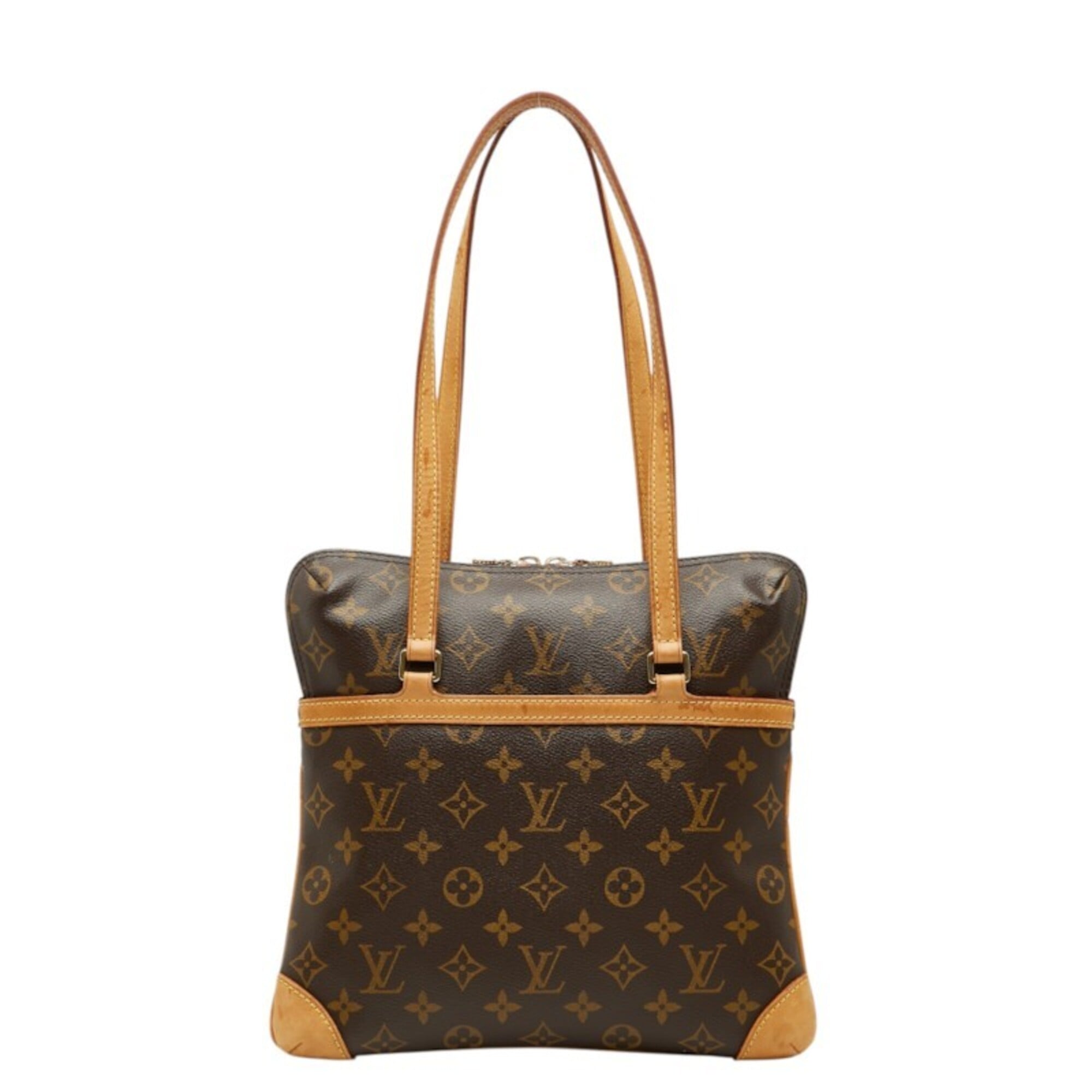 Louis Vuitton Brown Pvc Leather Shoulder Bag Tote Bag (Pre-Owned)