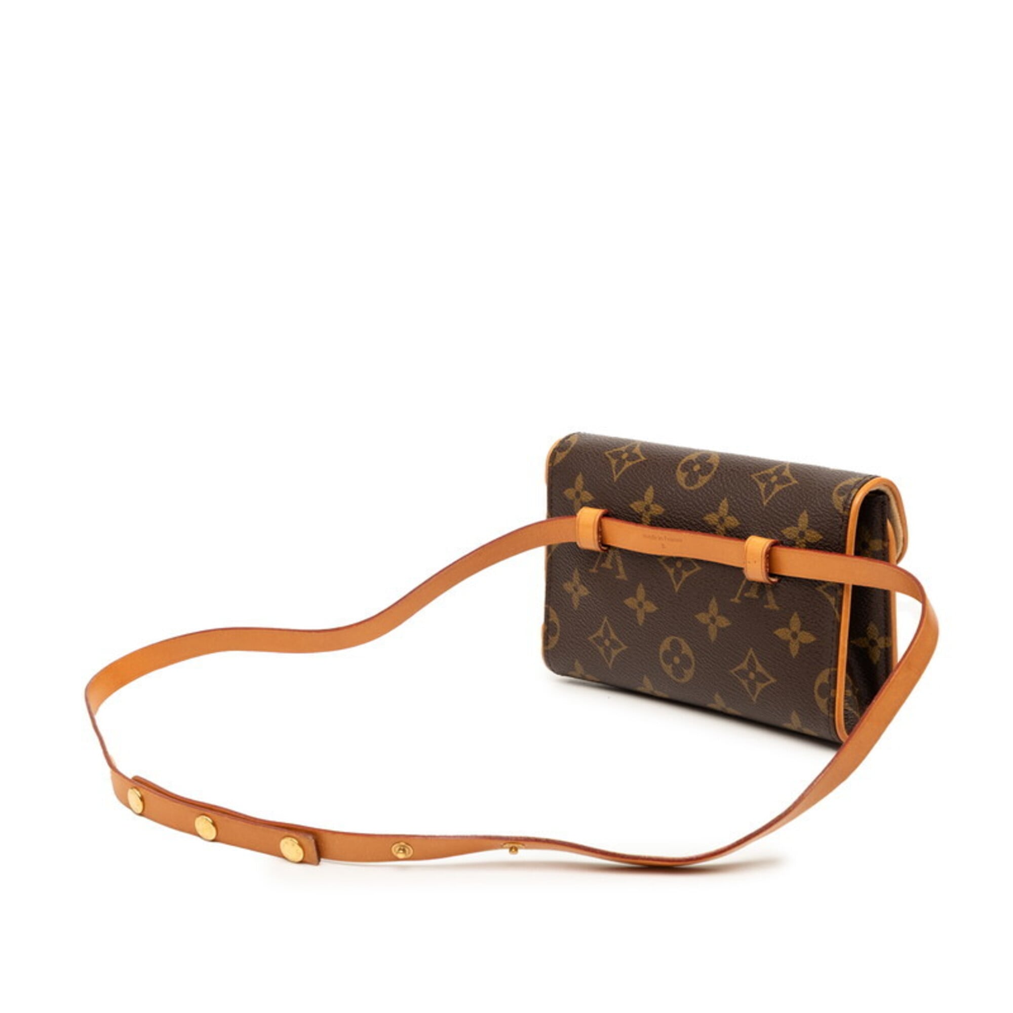 Louis Vuitton Brown Pvc Leather Fanny Pack Sling Bag (Pre-Owned)
