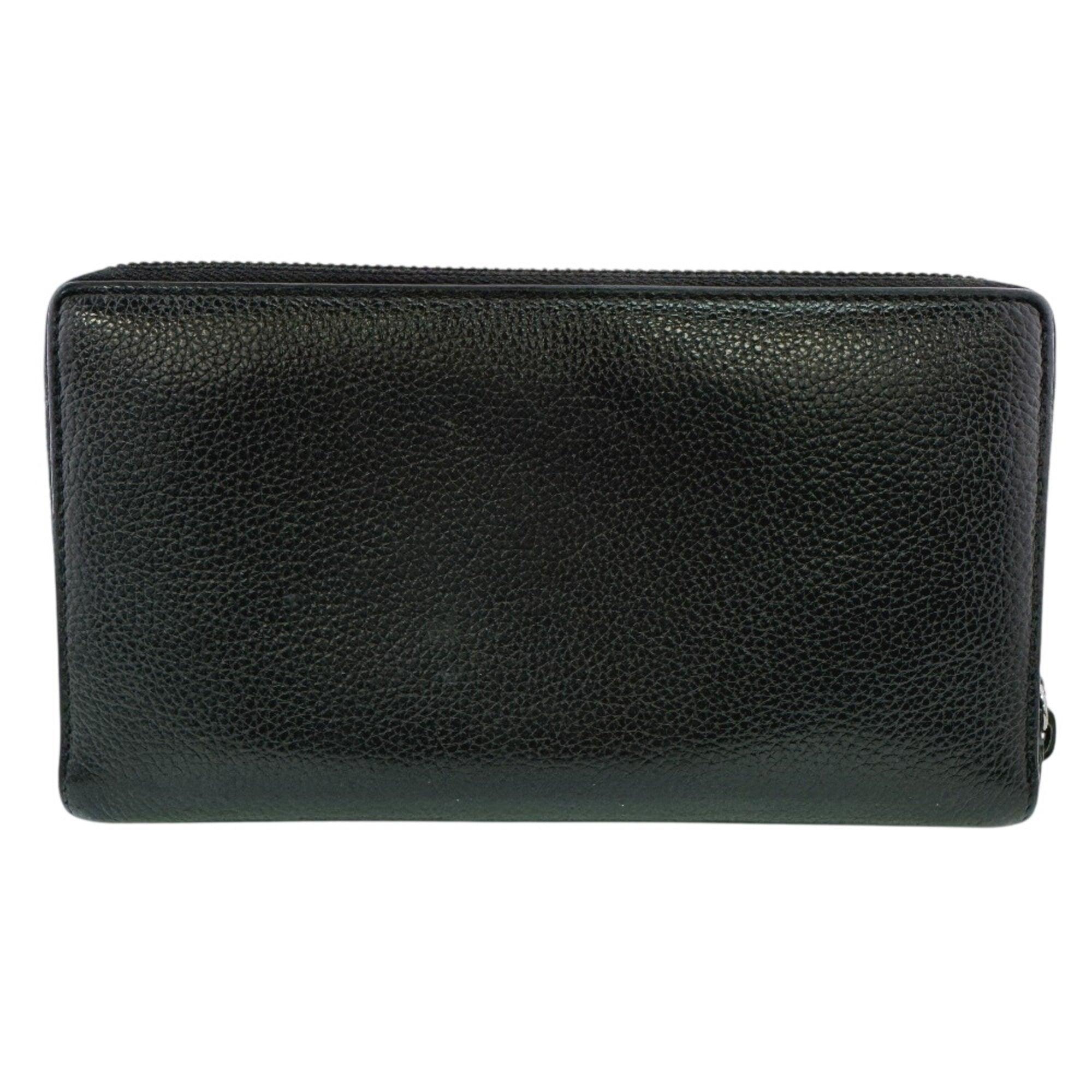 Balenciaga Black Leather Long Wallet (Bi-Fold) (Pre-Owned)