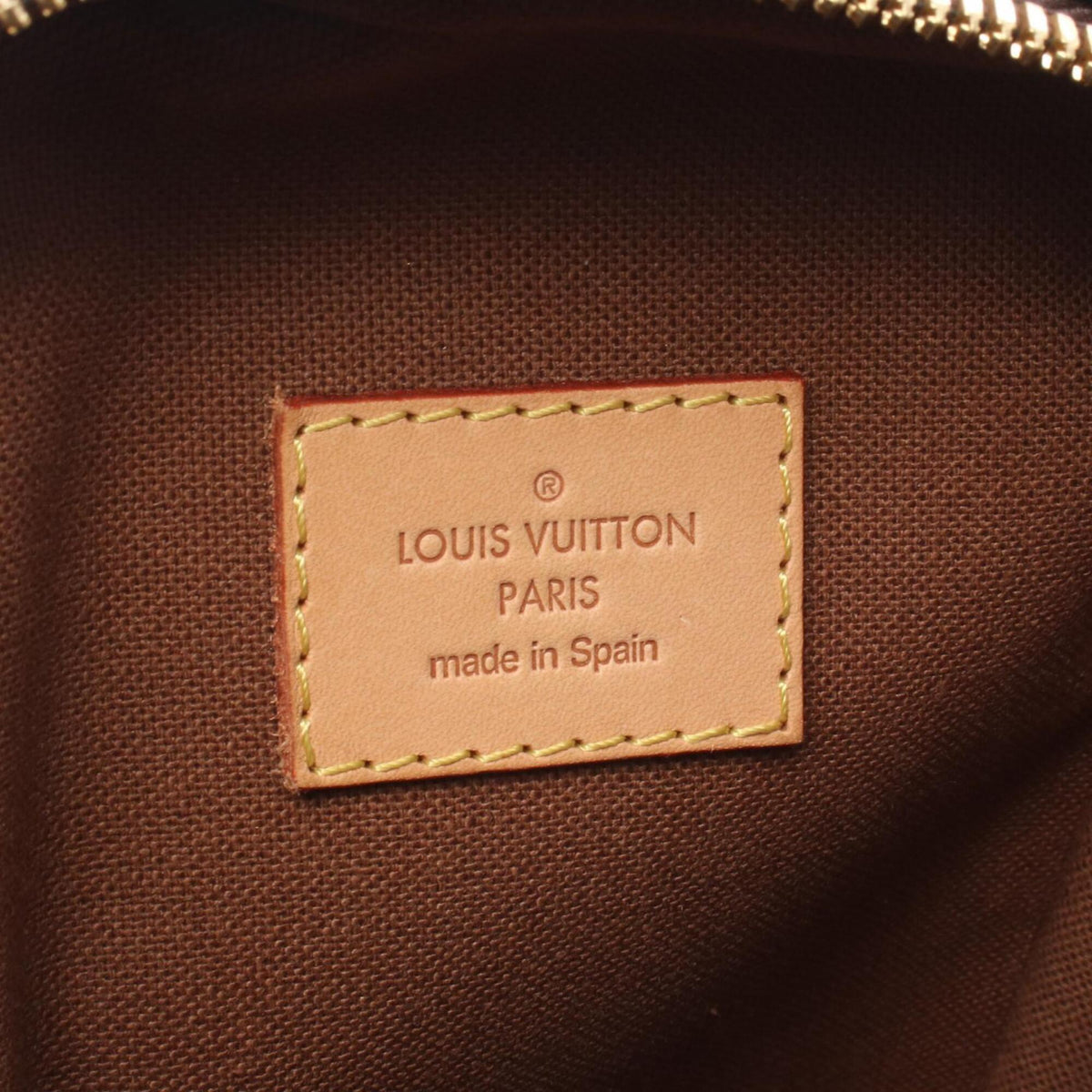 Louis Vuitton Brown Coated Canvas Leather Fanny Pack Handbag (Pre-Owned)