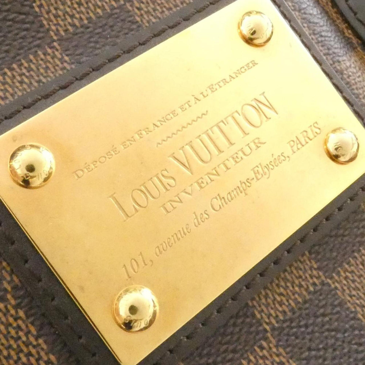 Louis Vuitton Brown Coated Canvas Handbag (Pre-Owned)