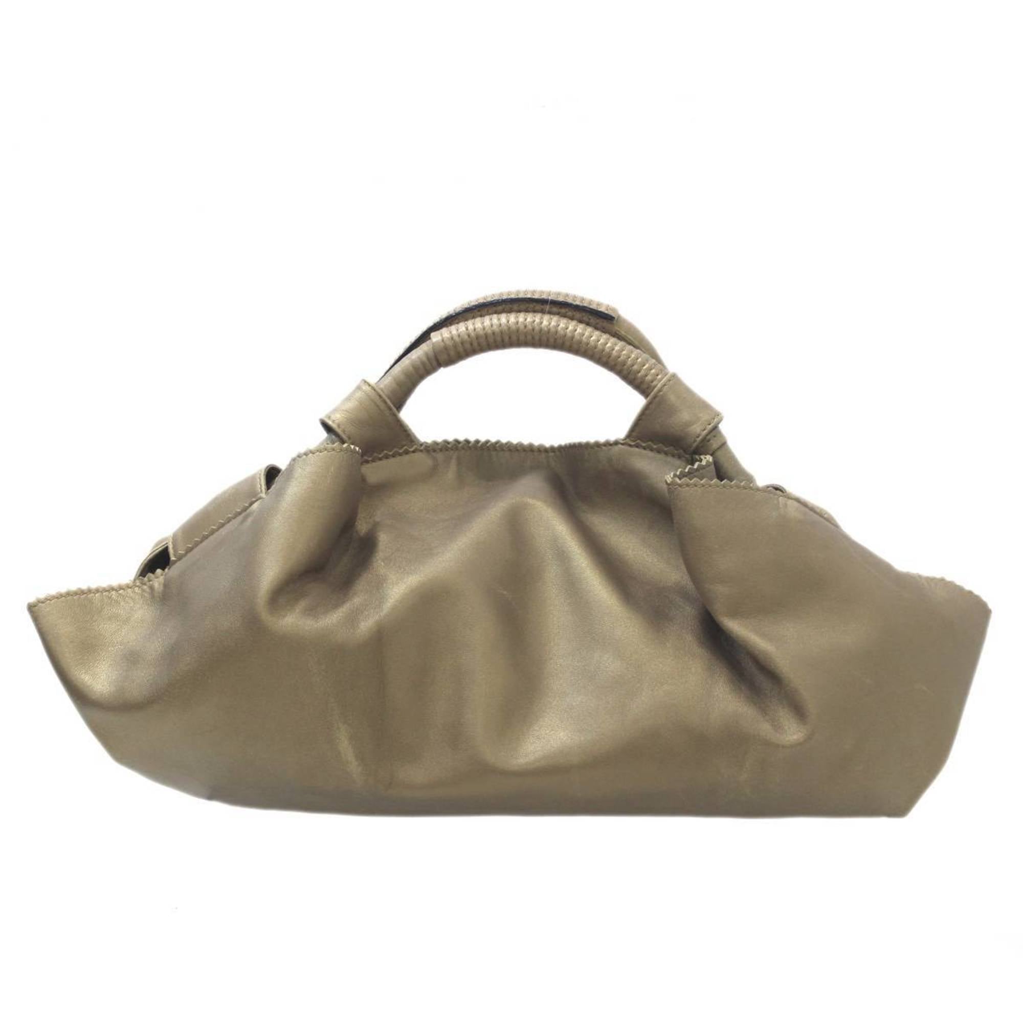 Loewe Gold Leather Handbag (Pre-Owned)