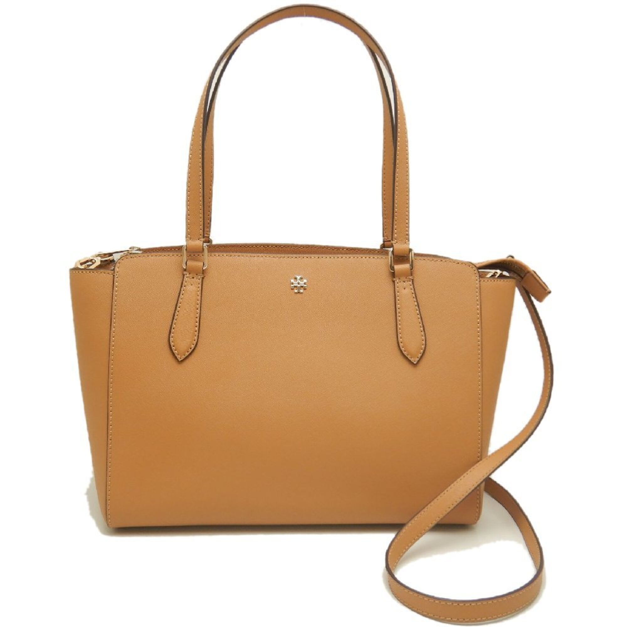 Tory Burch Camel Leather Tote Bag (Pre-Owned)