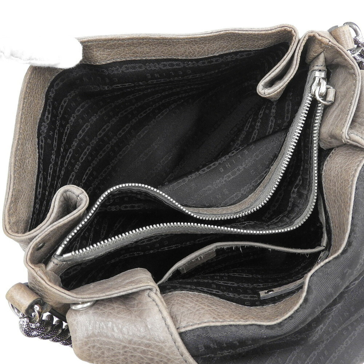 Celine Gray Leather Handbag (Pre-Owned)