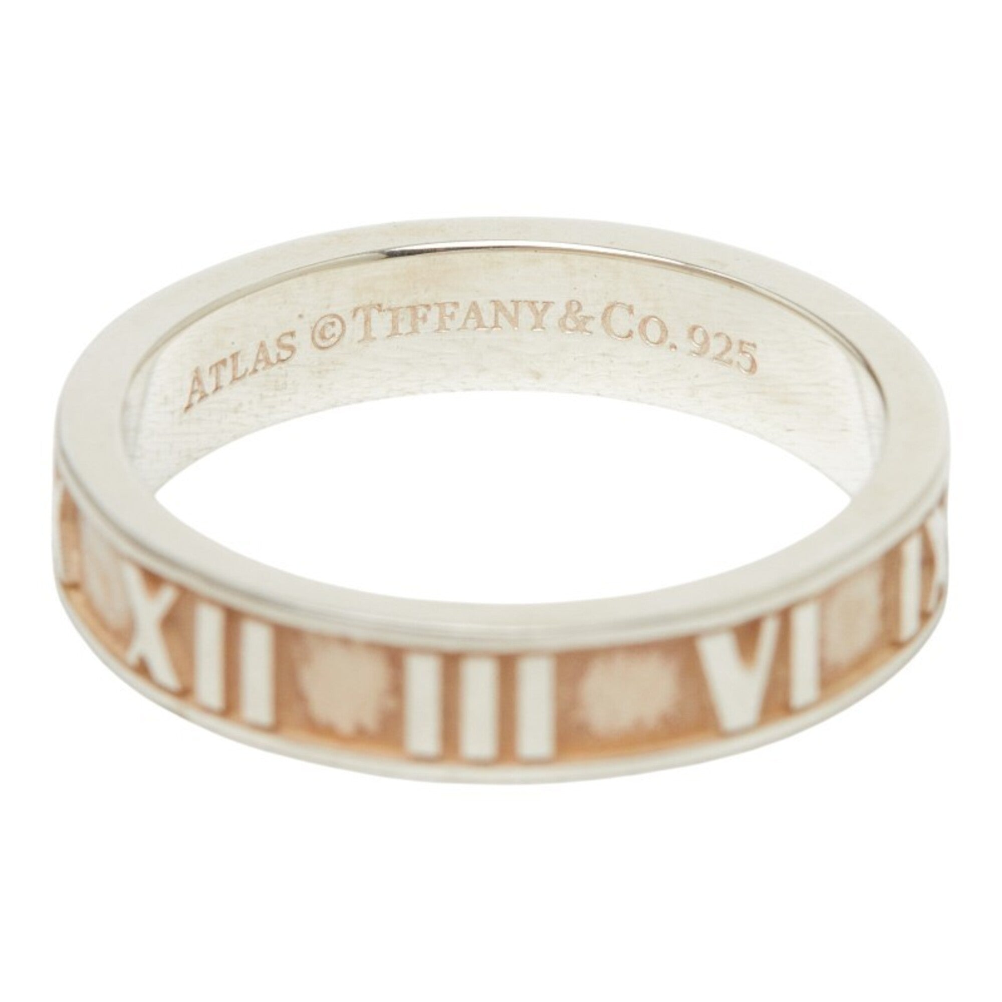 Tiffany Atlas Silver 925 Band Ring (Pre-Owned)