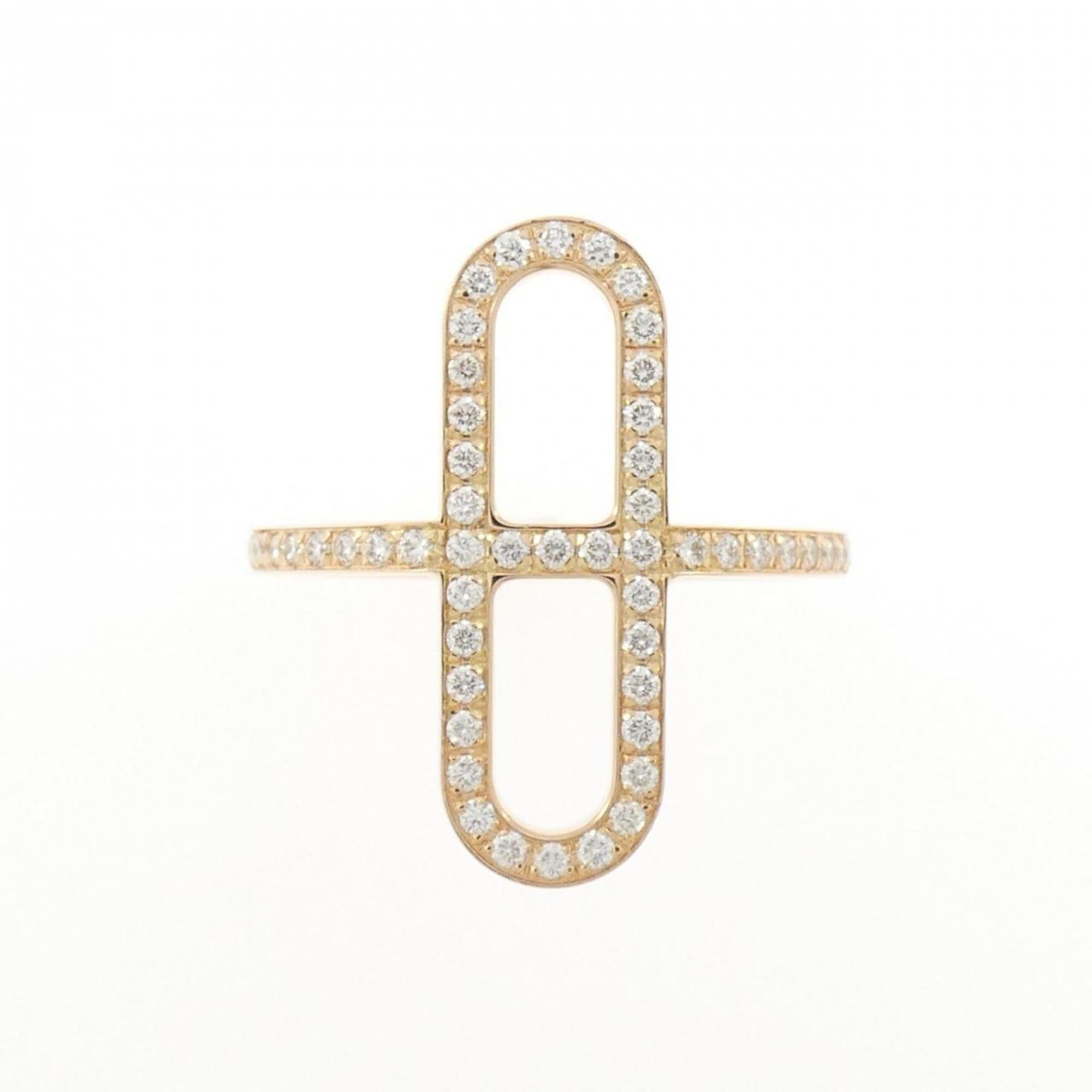 Hermes Pink Gold (18K) Band Ring (Pre-Owned)