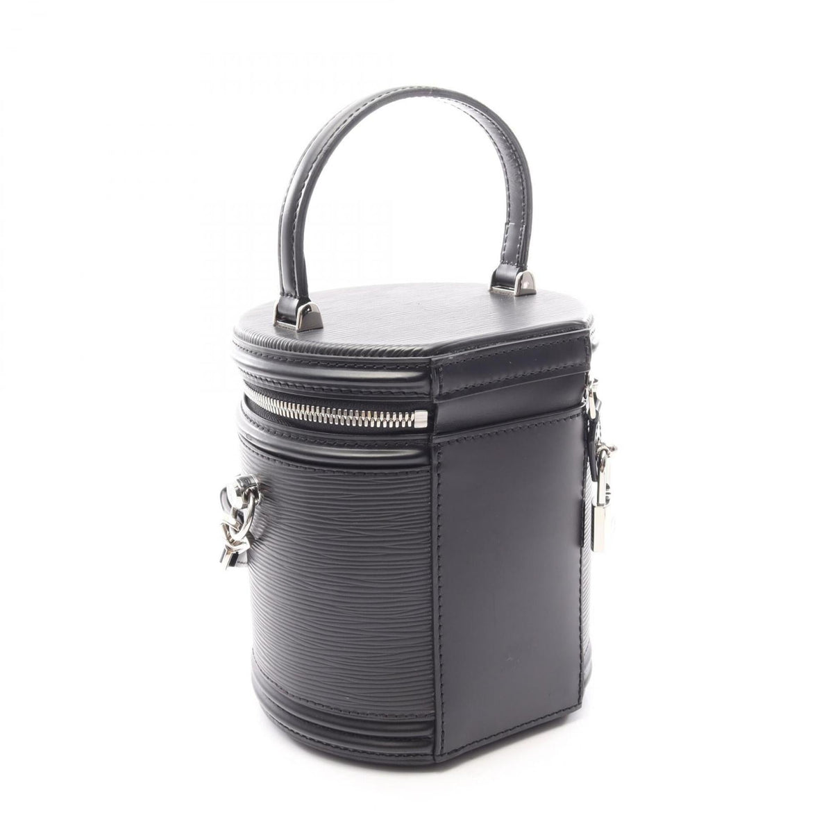Louis Vuitton Black Leather Handbag (Pre-Owned)