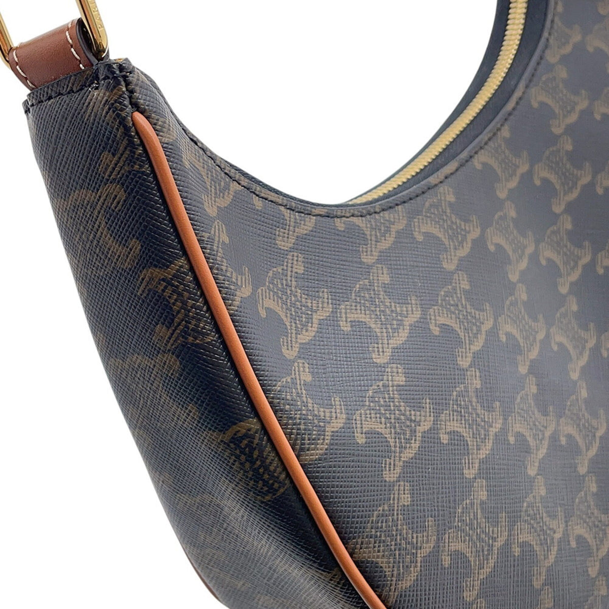 Celine Gold Pvc Leather Shoulder Bag (Pre-Owned)
