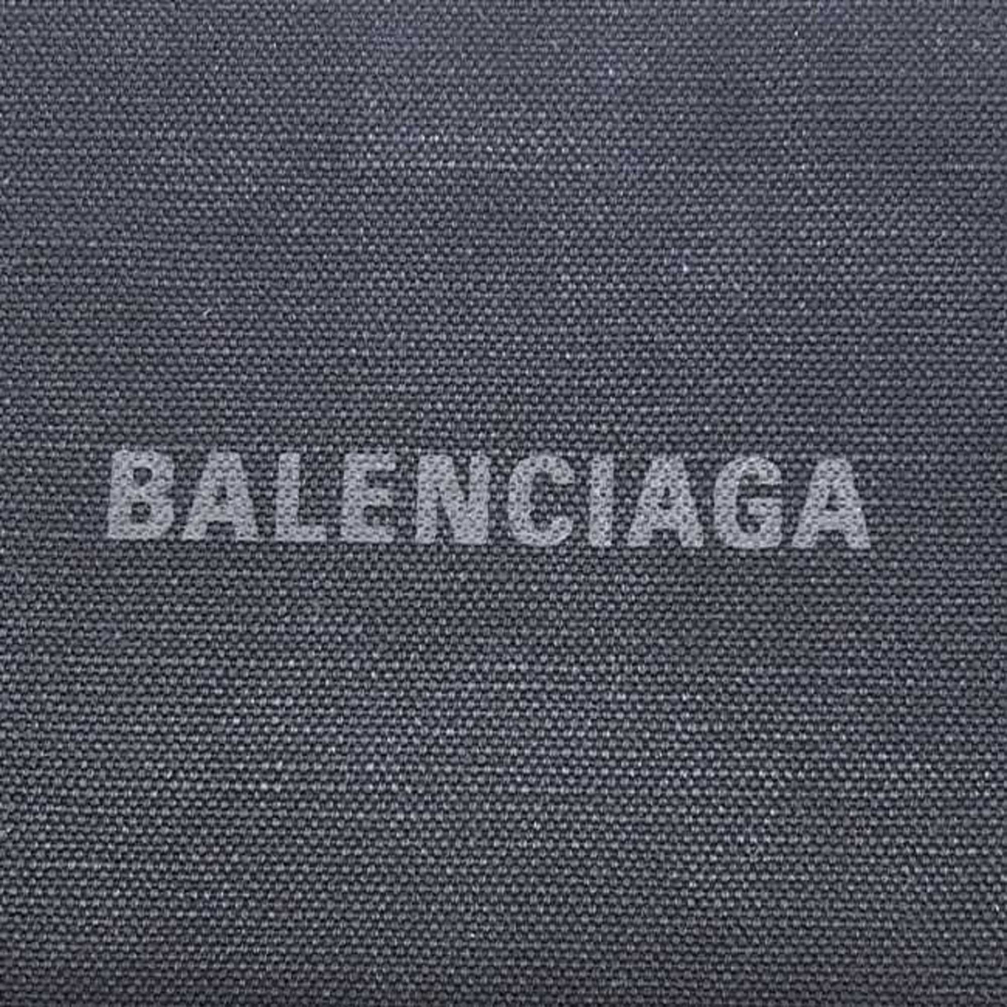 Balenciaga Black Canvas Leather Clutch Bag (Pre-Owned)