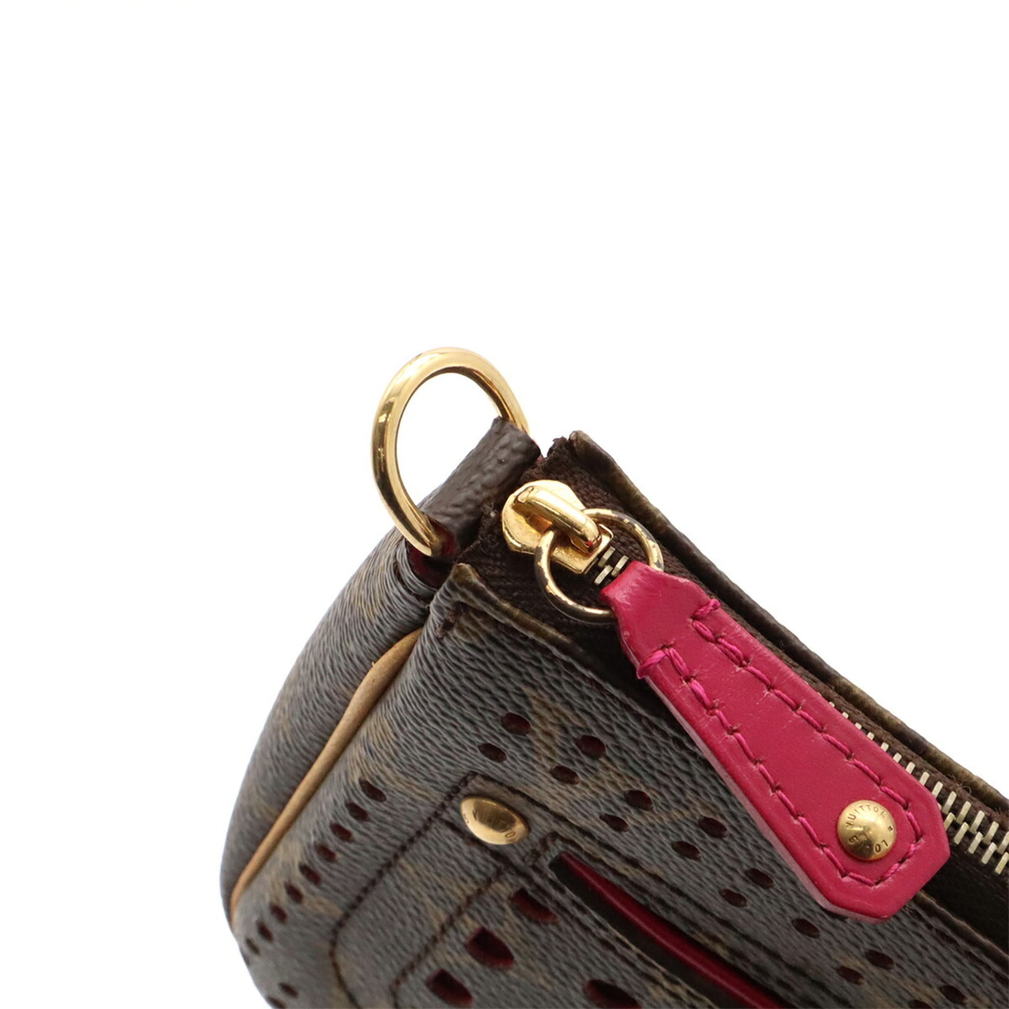 Louis Vuitton Fuchsia Monogram Monogram Perforated Handbag Pochette Pouch (Pre-Owned)