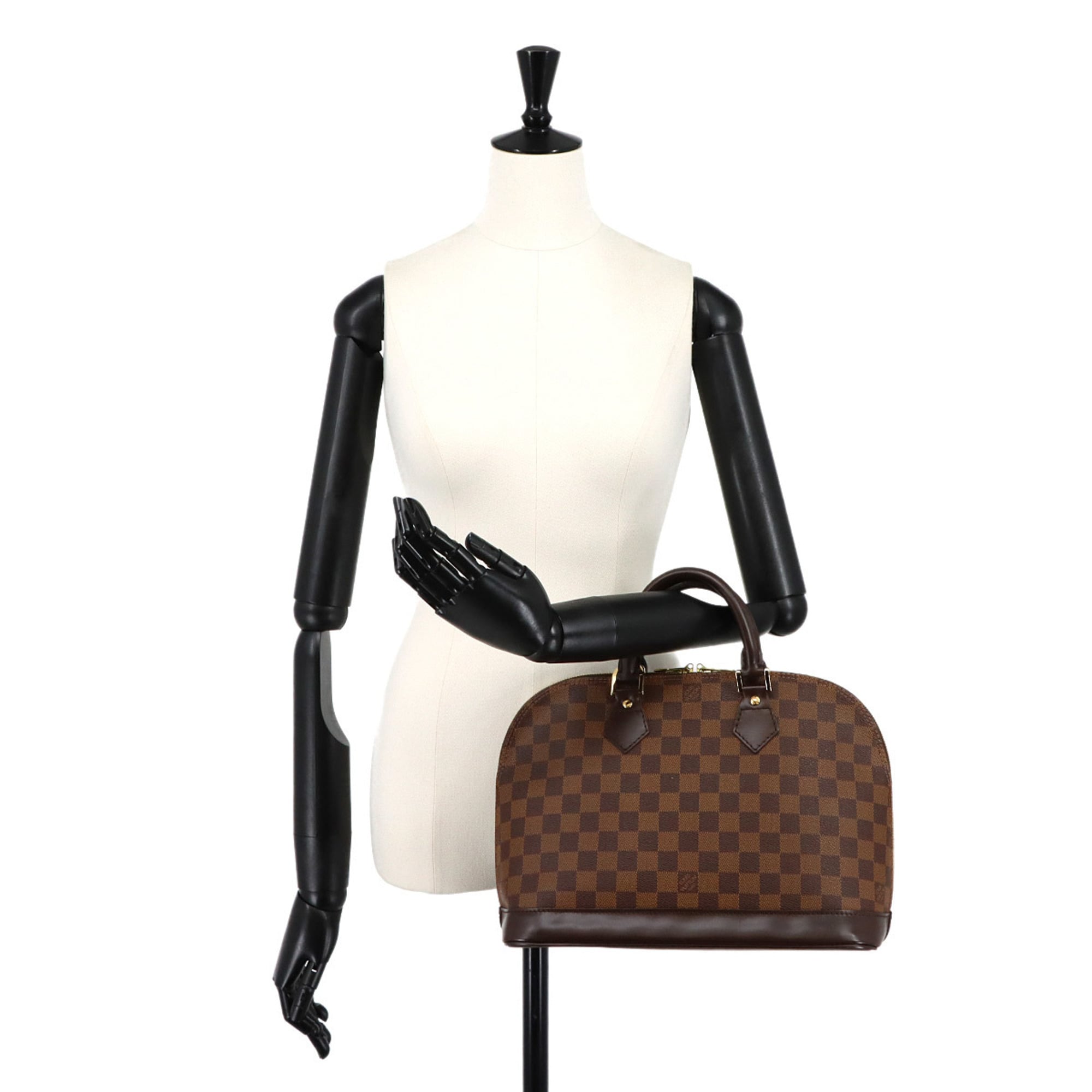 Louis Vuitton Ebene Damier Canvas Handbag (Pre-Owned)