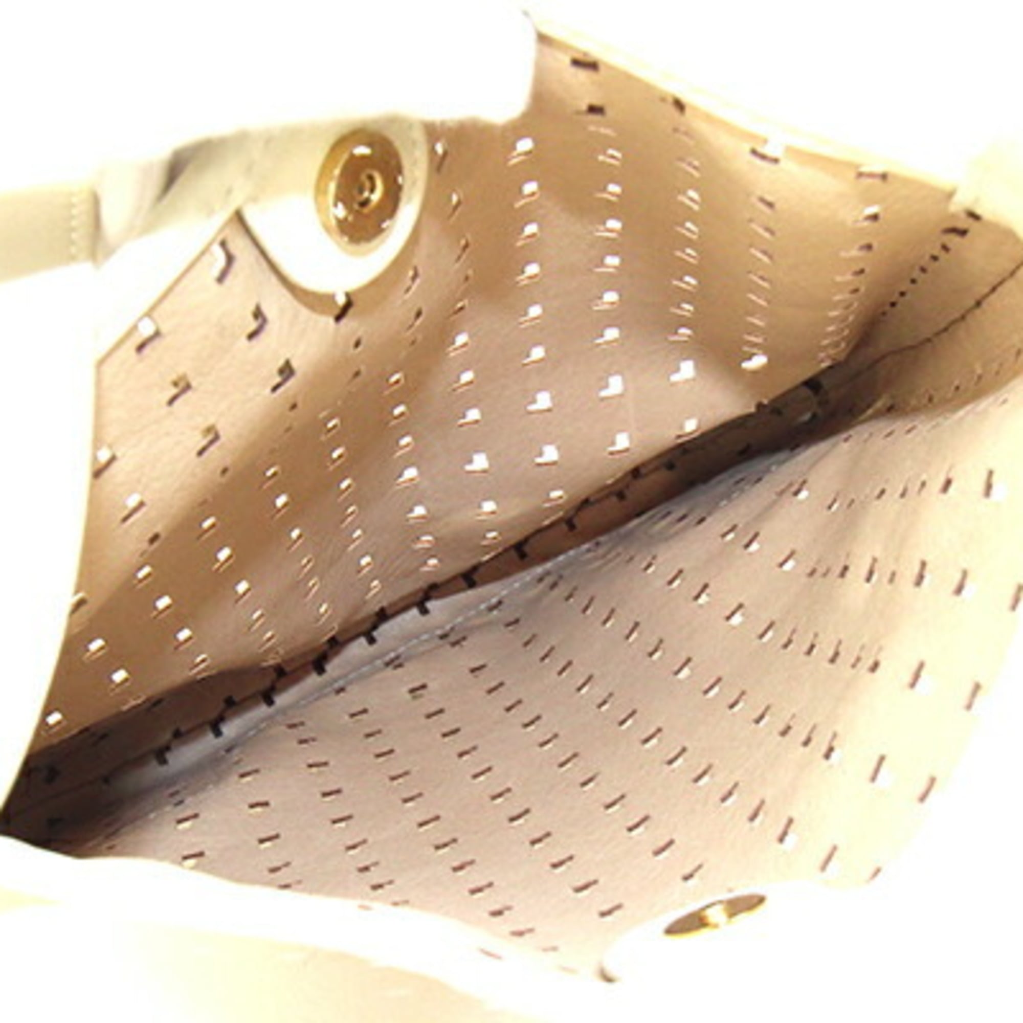 Loewe Ivory Light Brown White Suede Leather Shoulder Bag (Pre-Owned)