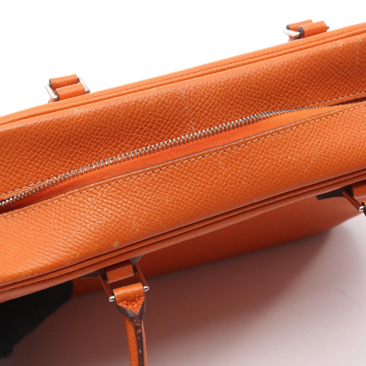 Hermes Orange Epsom Leather Leather Handbag (Pre-Owned)