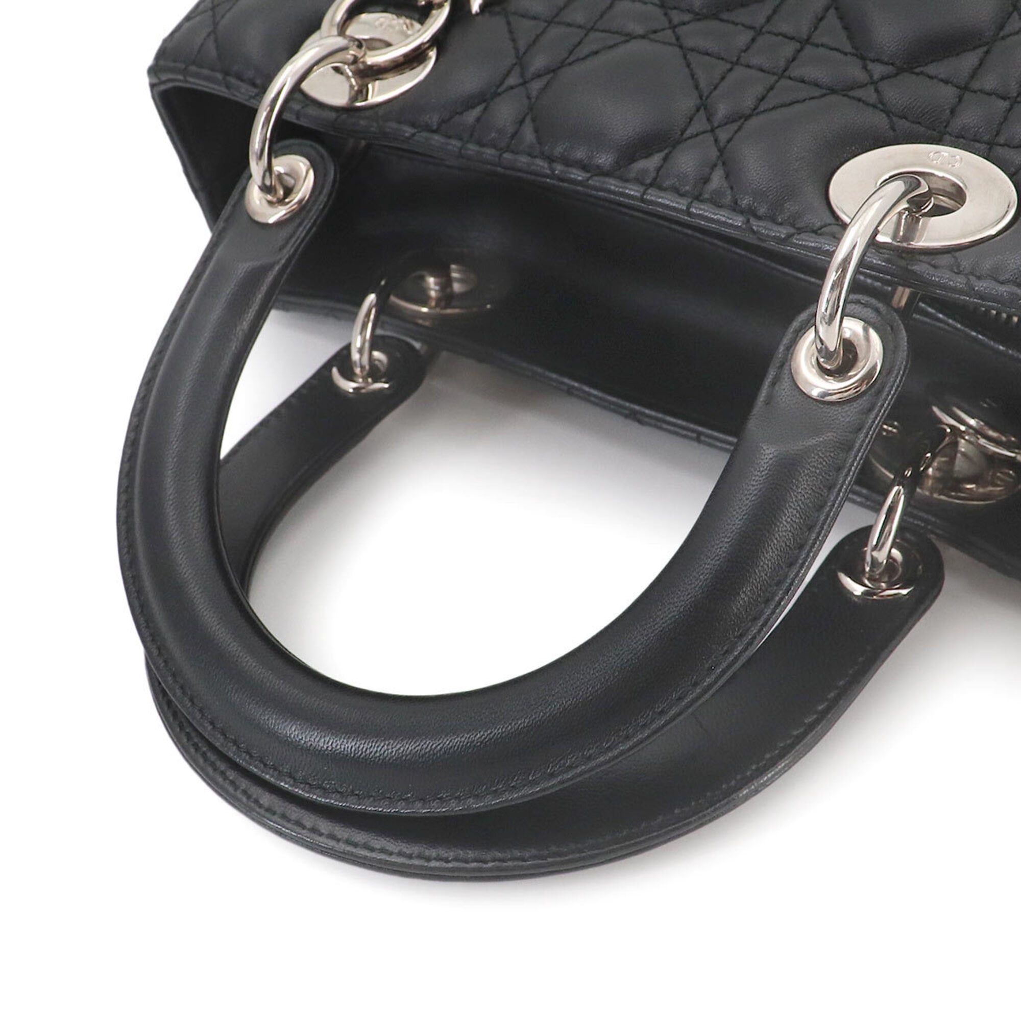 Christian Dior Black Leather Handbag (Pre-Owned)