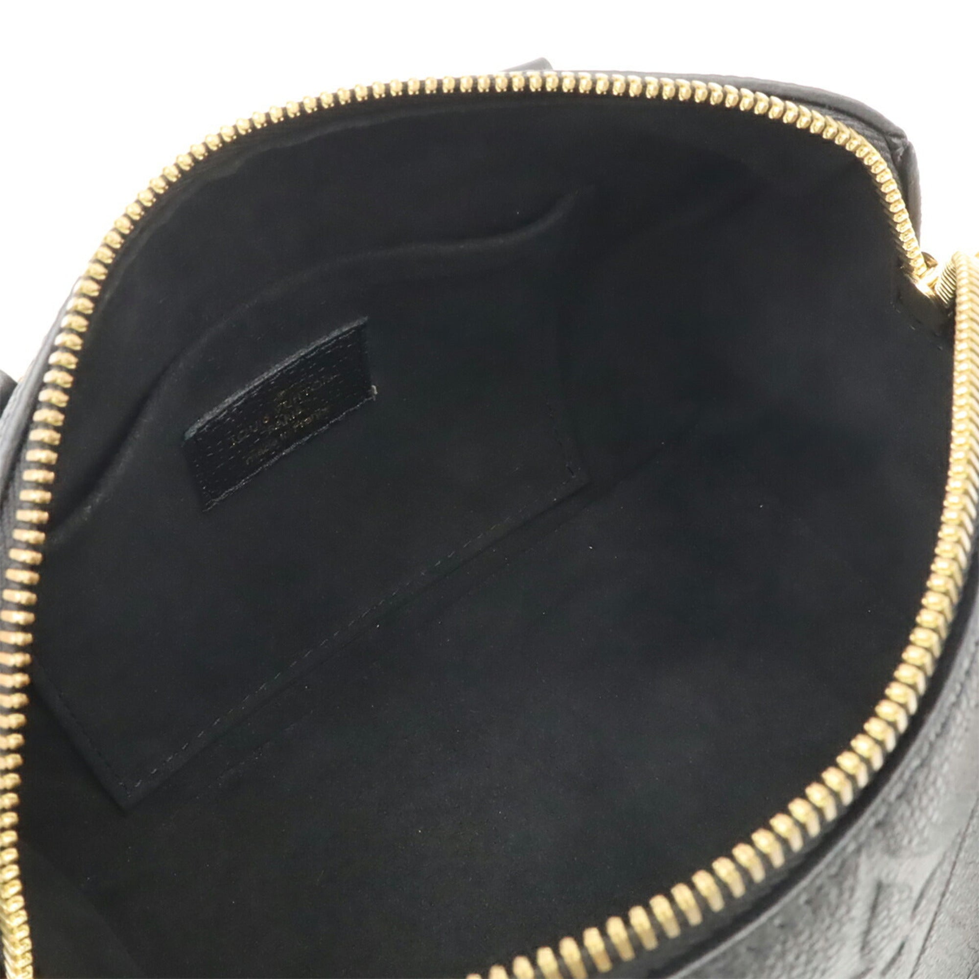Louis Vuitton Black Noir Leather Handbag Shoulder Bag (Pre-Owned)