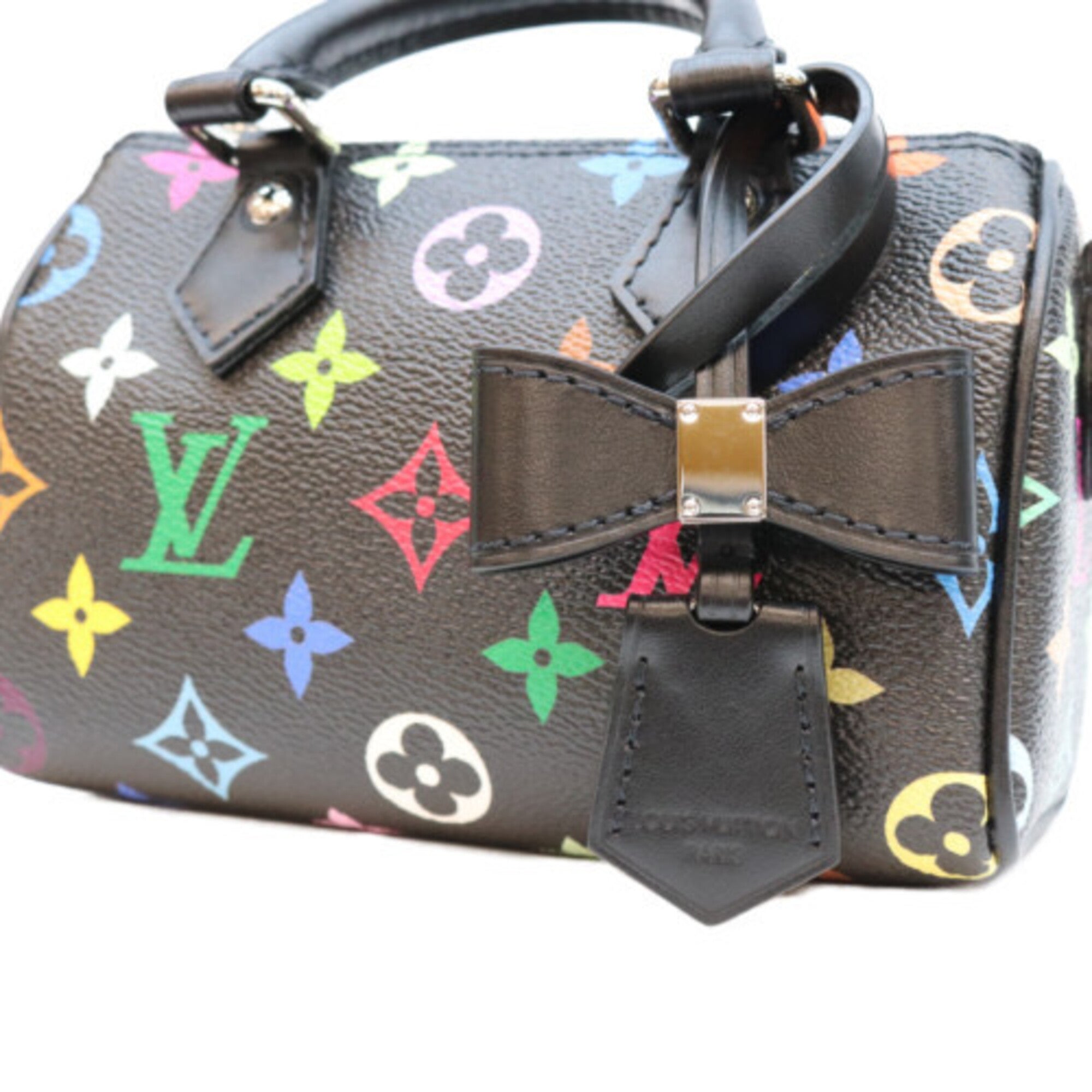 Louis Vuitton Black Monogram Multicolore Boston Bag (Pre-Owned)