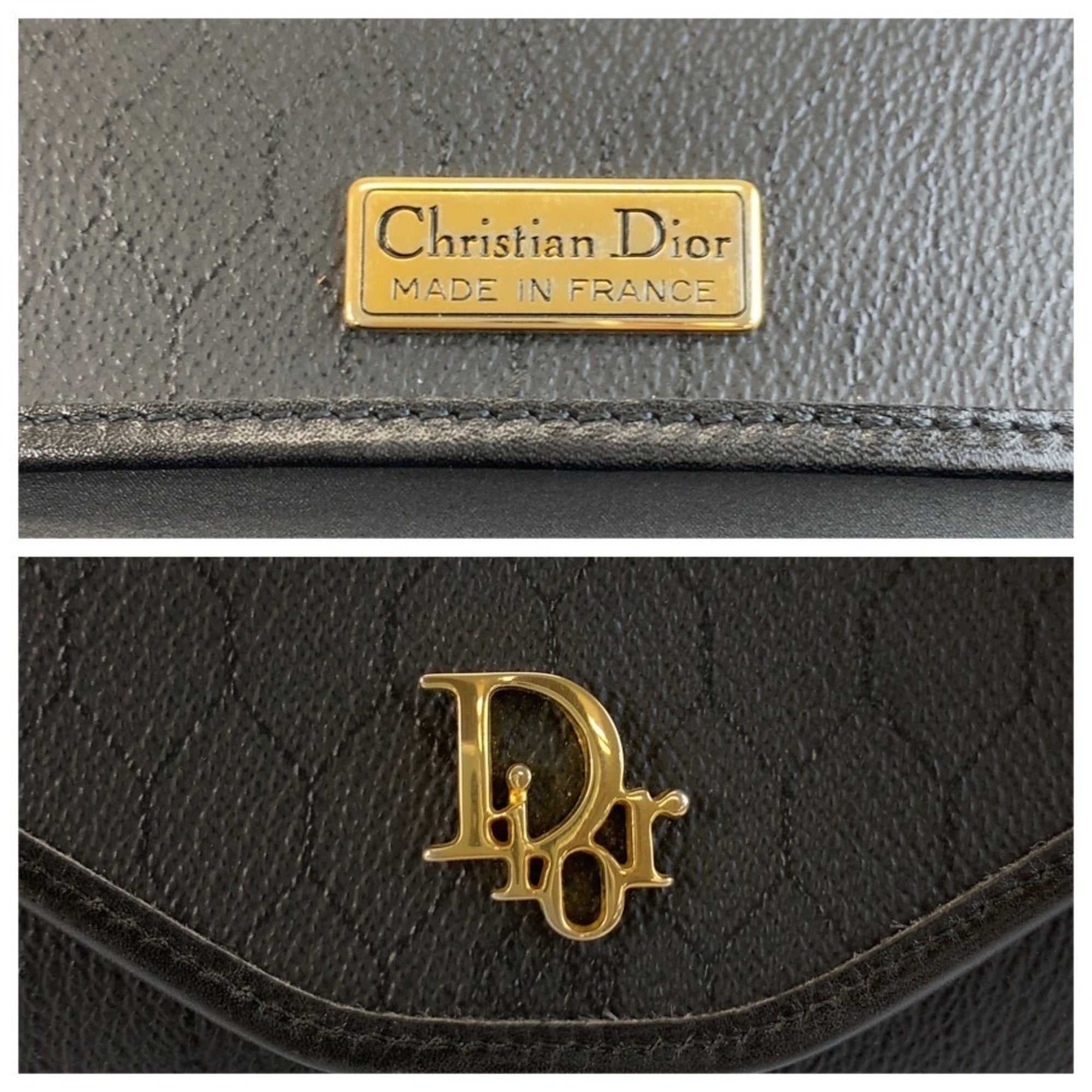 Christian Dior Black Pvc Shoulder Bag (Pre-Owned)