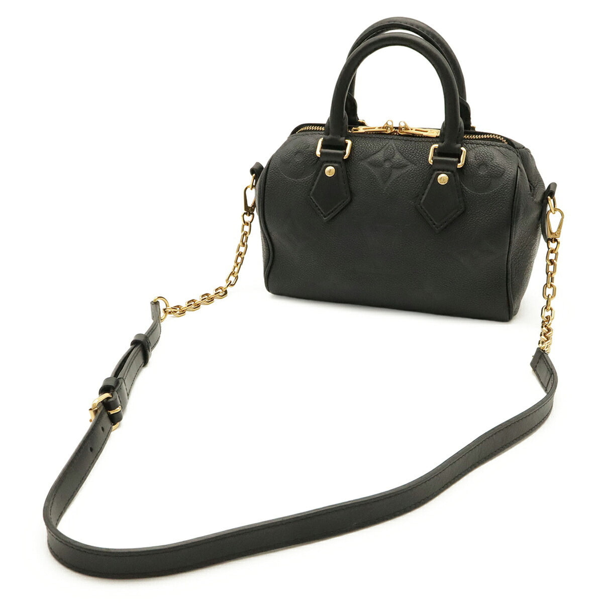 Louis Vuitton Noir Monogram Empreinte Leather Handbag Shoulder Bag (Pre-Owned)