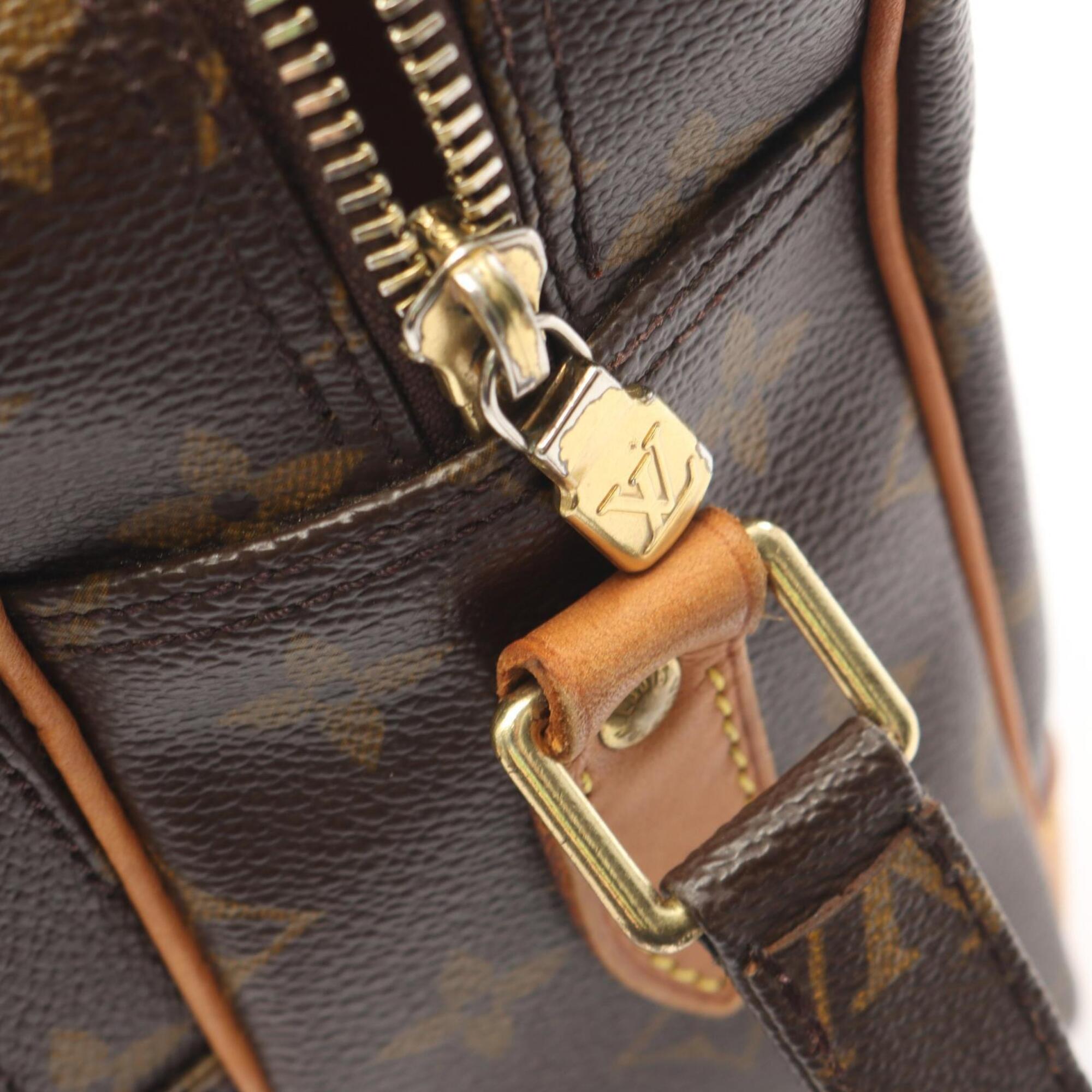 Louis Vuitton Brown Monogram Monogram Leather Handbag Shoulder Bag (Pre-Owned)