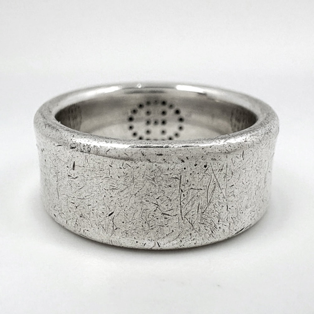 Hermes Silver 925 Band Ring (Pre-Owned)