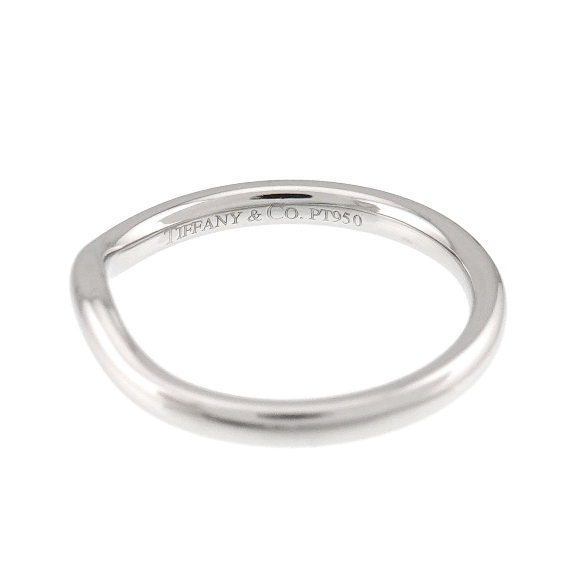 Tiffany Platinum Platinum 950 Band Ring (Pre-Owned)