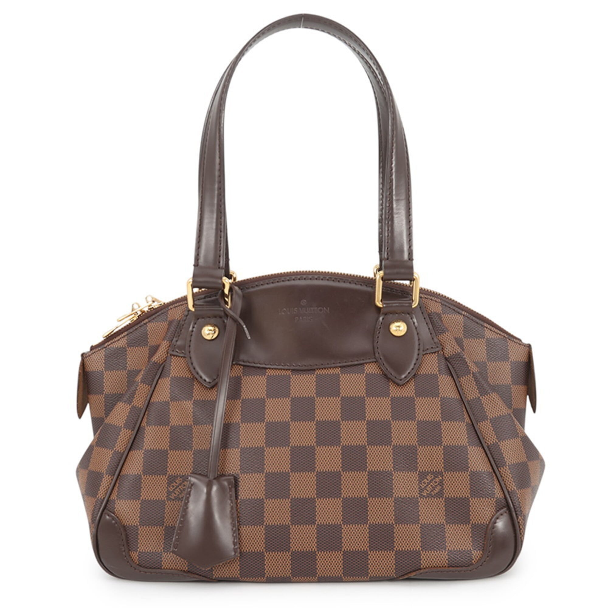 Louis Vuitton Damier Damier Canvas Ebene Red Color Handbag (Pre-Owned)