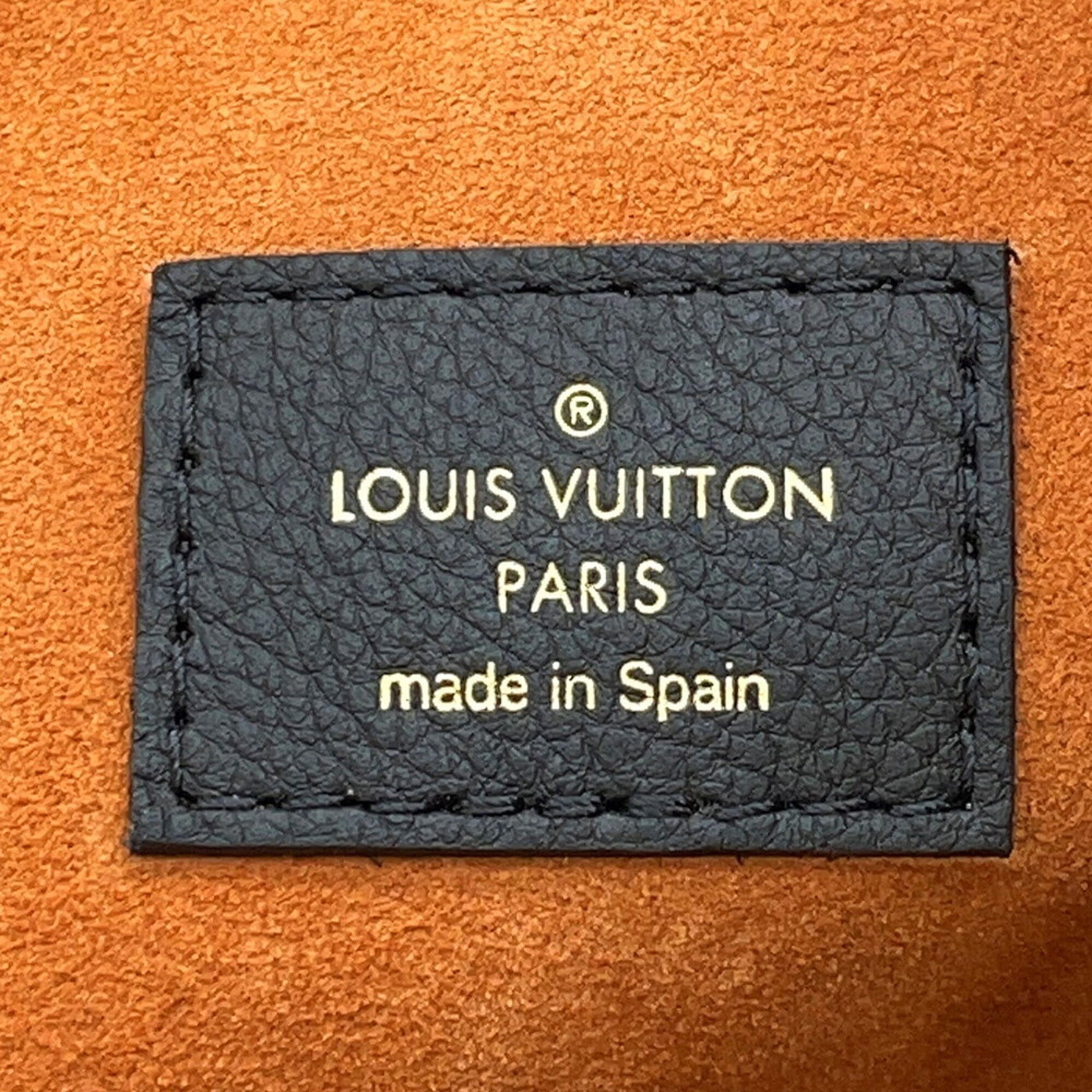 Louis Vuitton Monogram Black Noir Leather Handbag Shoulder Bag (Pre-Owned)