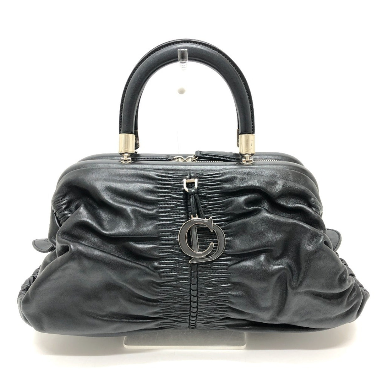 Christian Dior Black Leather Handbag (Pre-Owned)