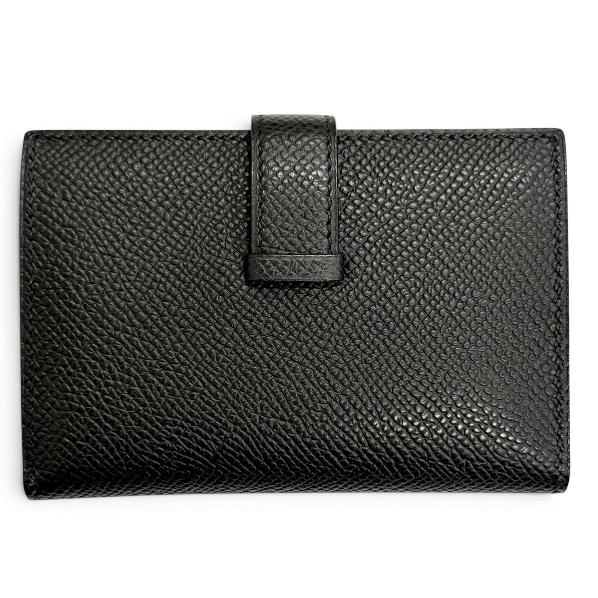 Hermes Black Epsom Leather Wallet (Bi-Fold) (Pre-Owned)