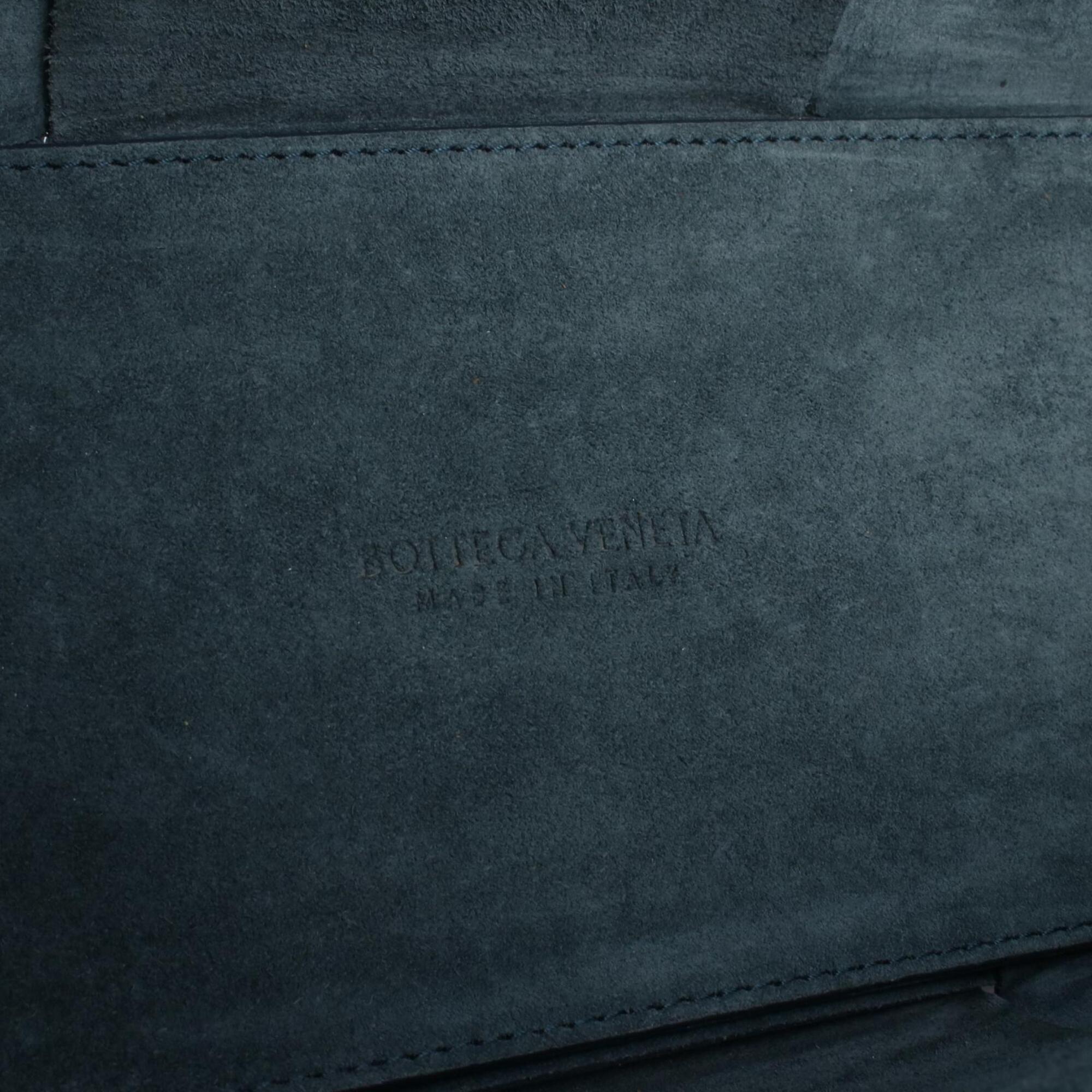 Bottega Veneta Green Leather Handbag Tote Bag (Pre-Owned)
