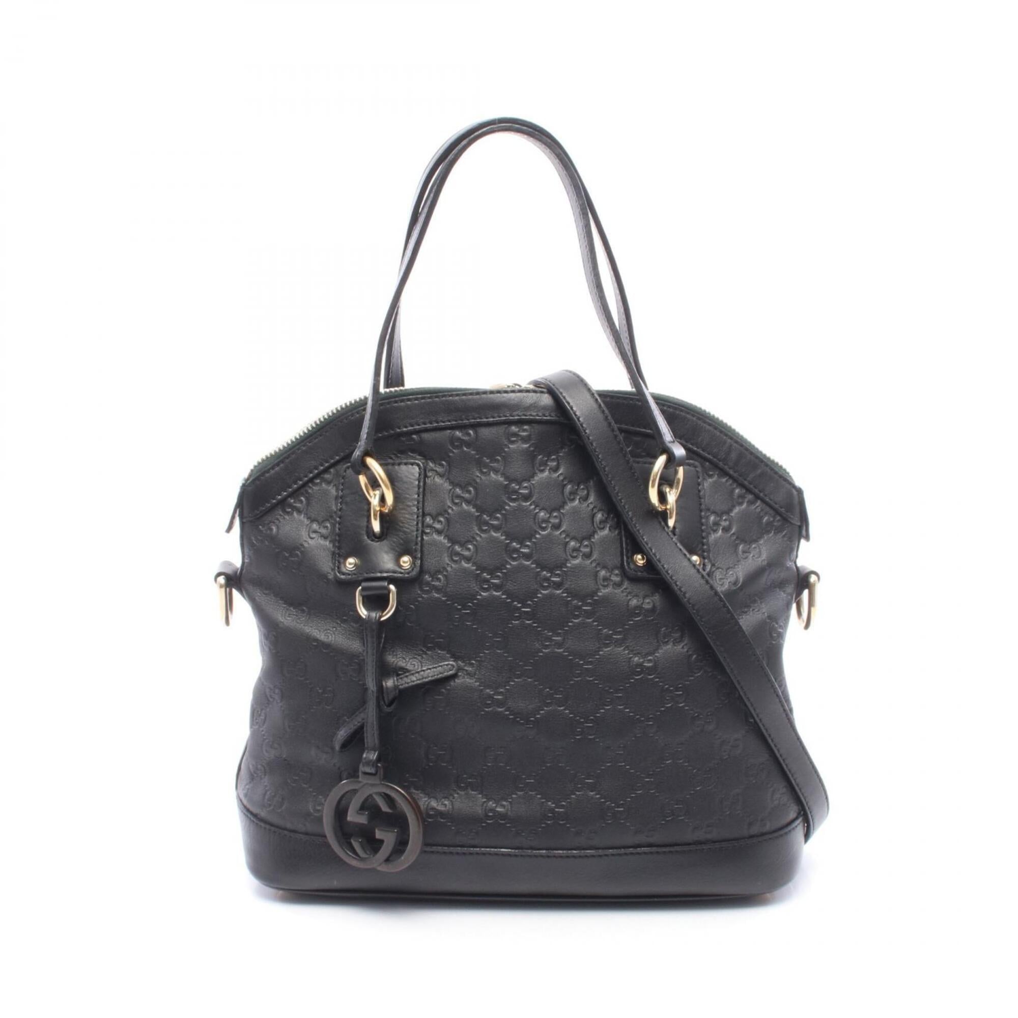 Gucci Black Leather Handbag (Pre-Owned)