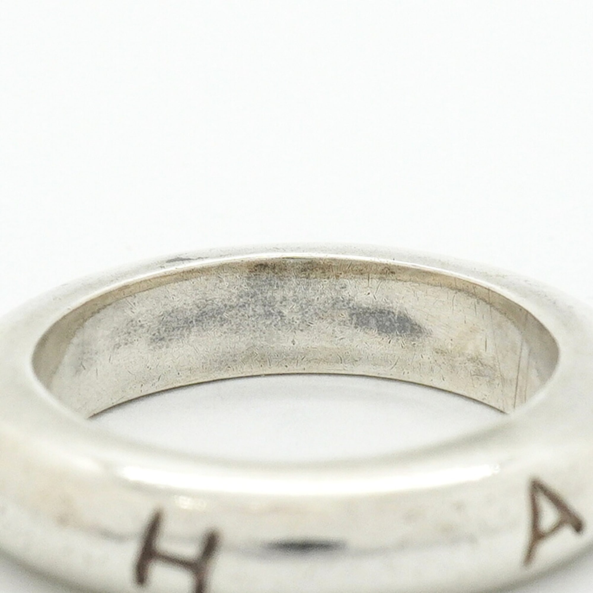 Chanel Silver 925 Band Ring (Pre-Owned)