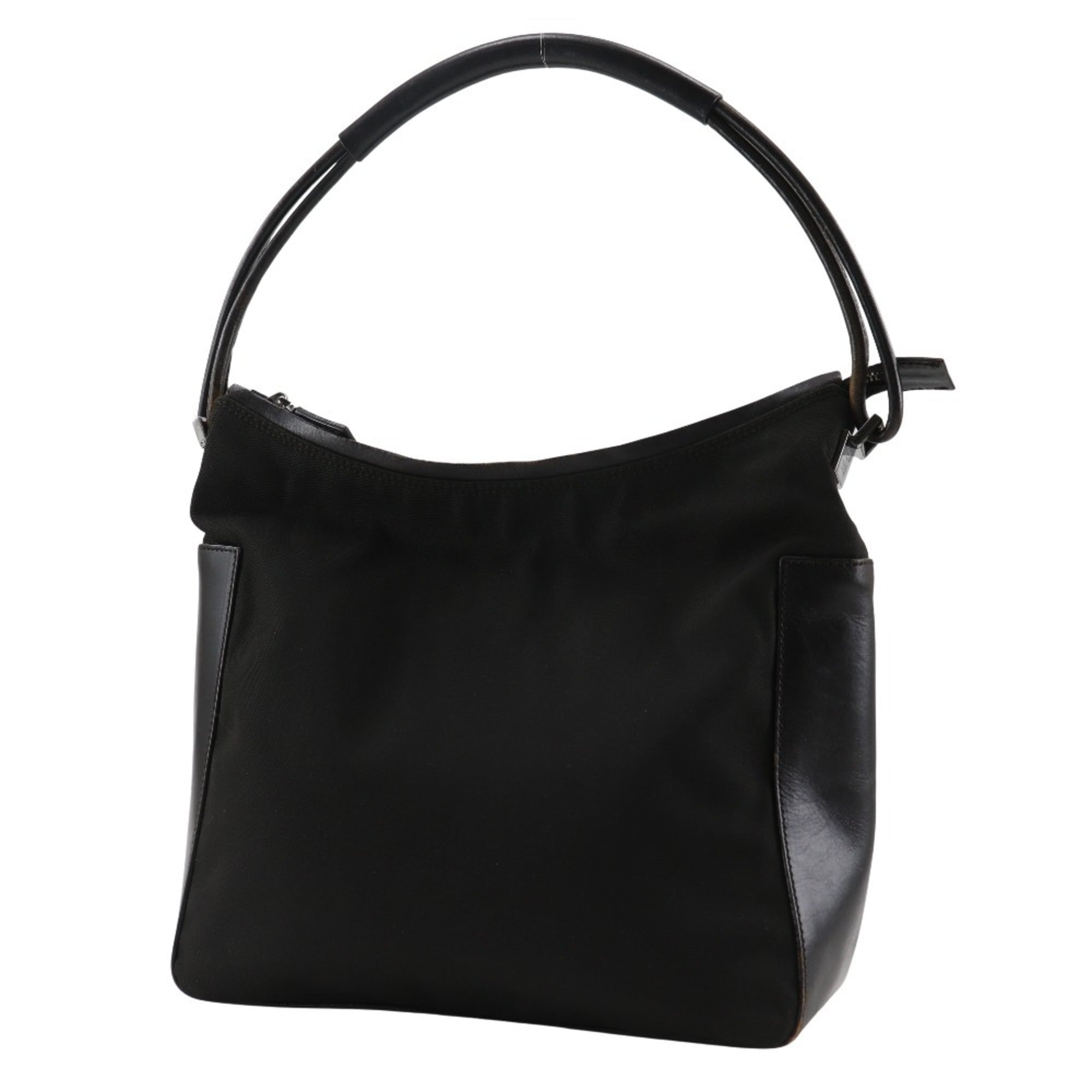Gucci Black Nylon Canvas Shoulder Bag (Pre-Owned)