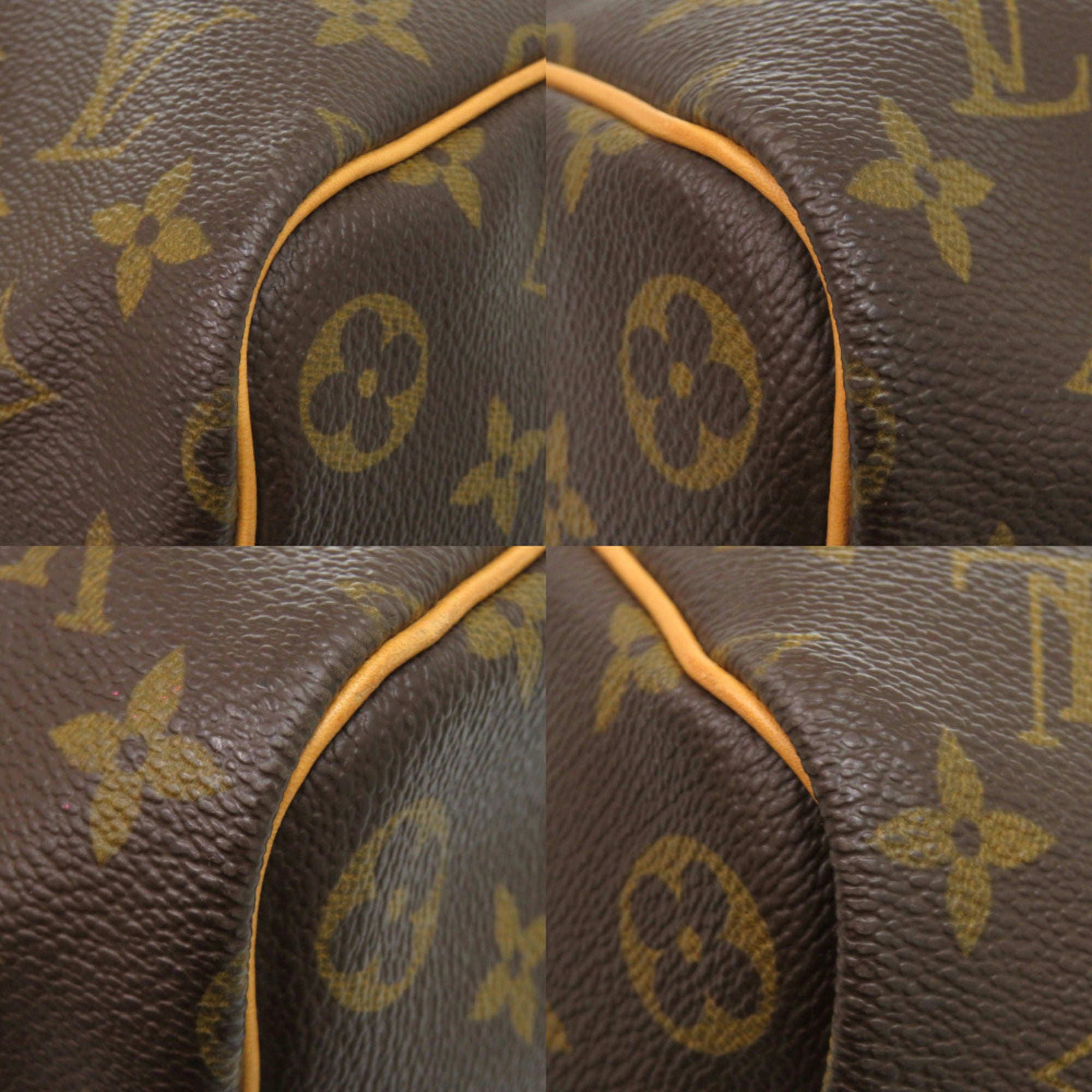 Louis Vuitton Brown Monogram Canvas Boston Bag (Pre-Owned)