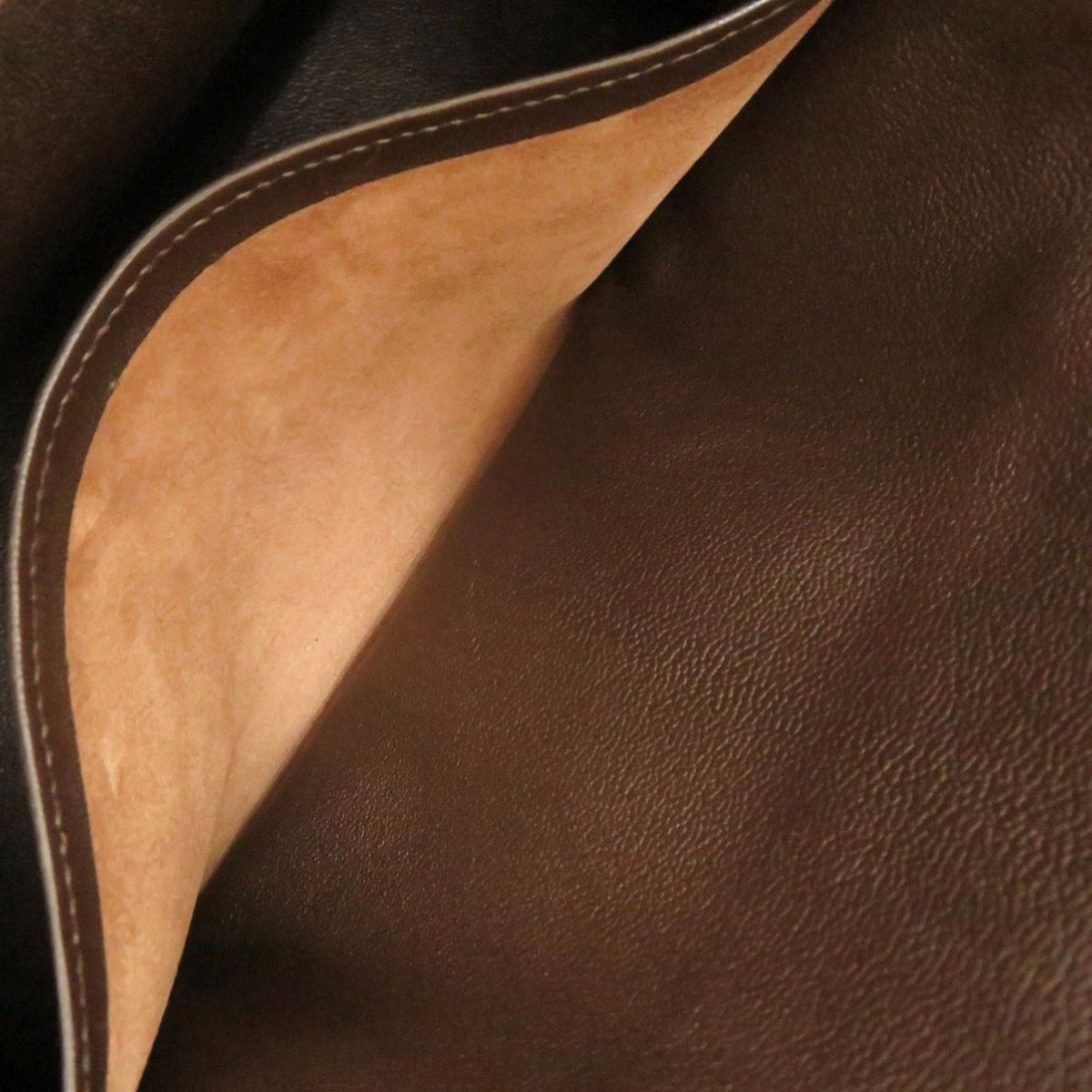 Hermes Chocolat Togo Leather Handbag (Pre-Owned)