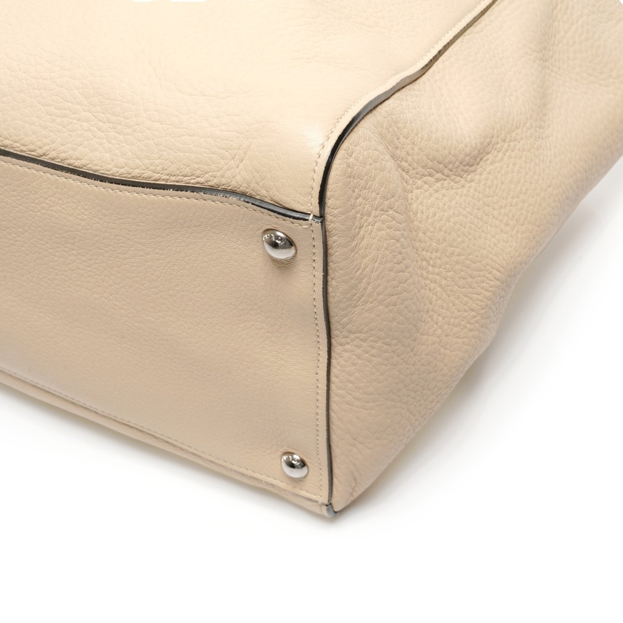 Prada Beige Leather Tote Bag (Pre-Owned)