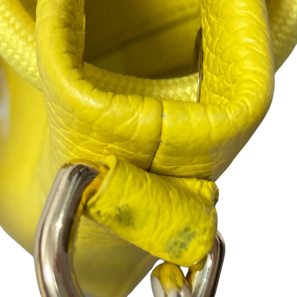 Marc Jacobs White Yellow Leather Shoulder Bag (Pre-Owned)
