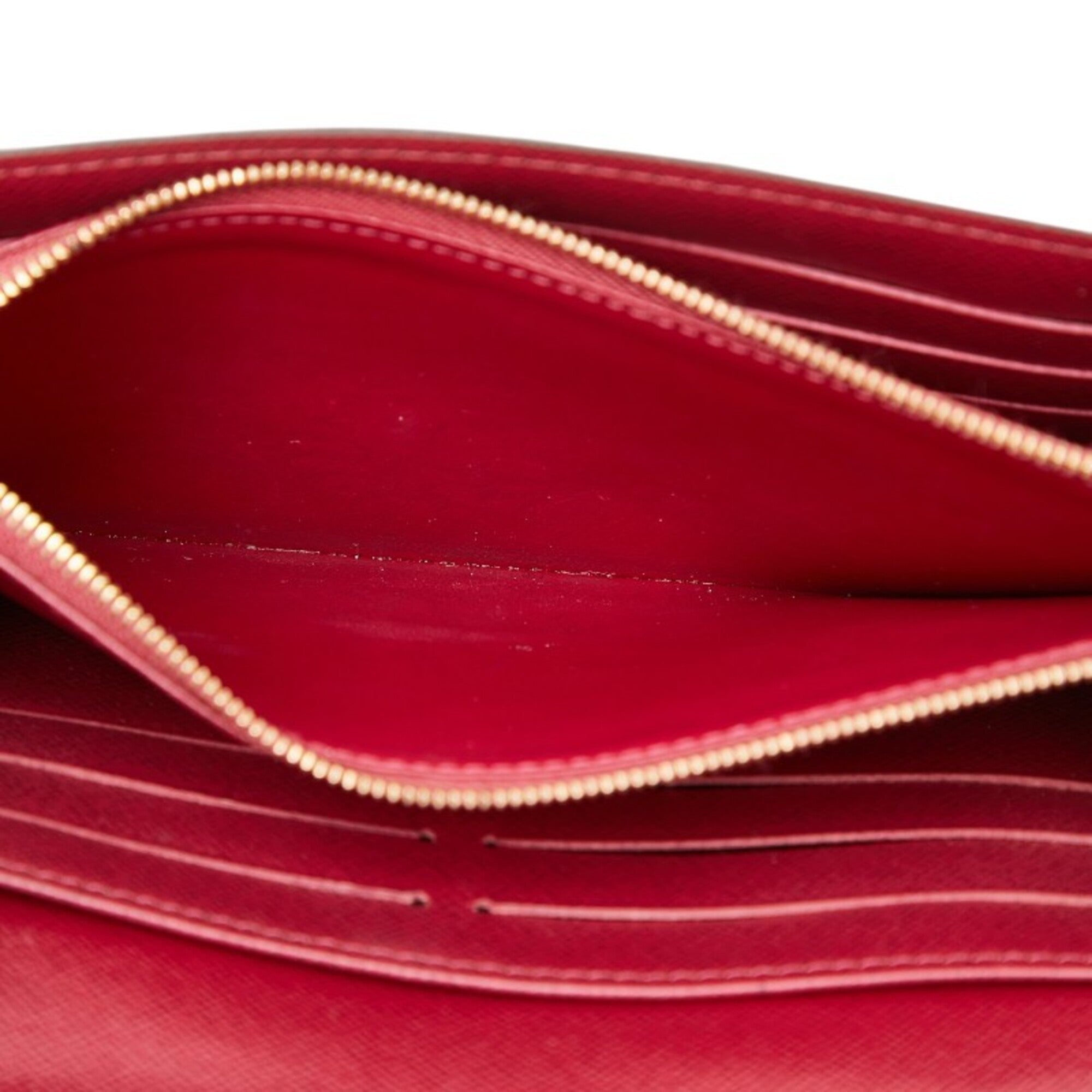 Louis Vuitton Monogram Brown Fuchsia Pvc Leather Long Wallet (Bi-Fold) (Pre-Owned)
