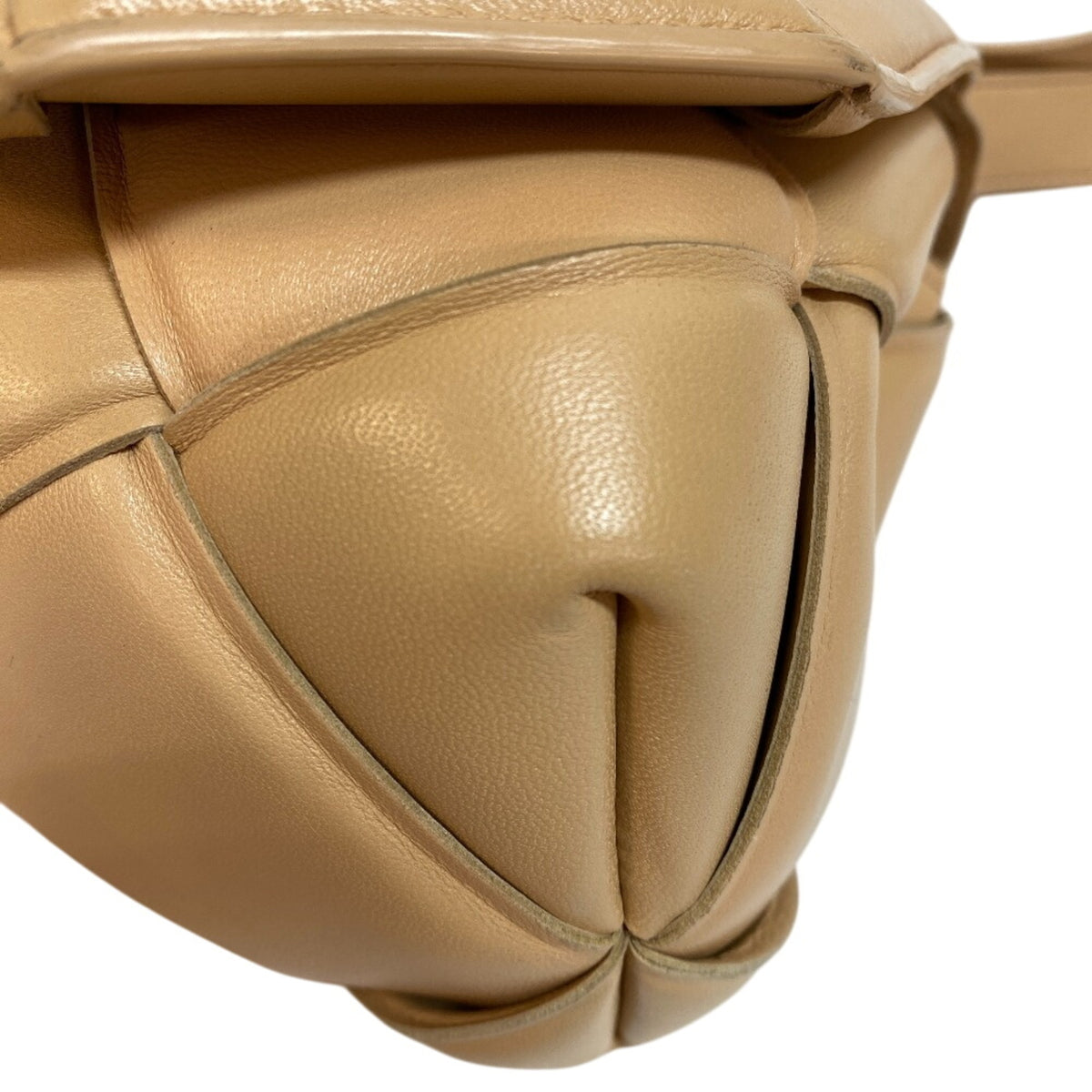 Bottega Veneta Beige Leather Shoulder Bag (Pre-Owned)