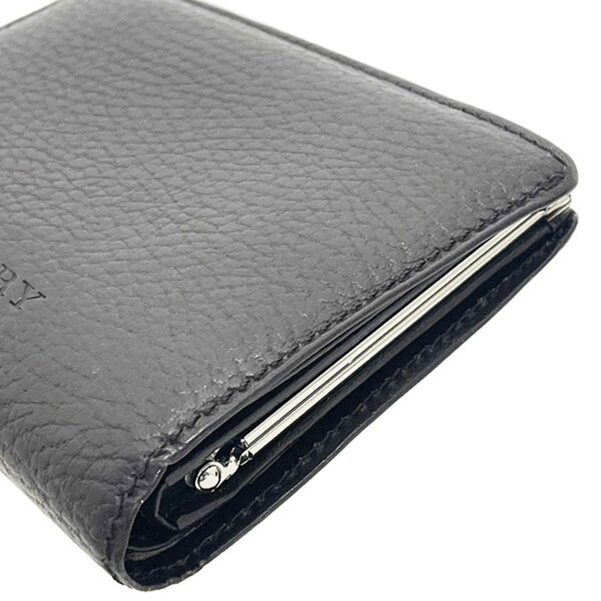 Burberry Dark Brown Leather Wallet (Bi-Fold) (Pre-Owned)