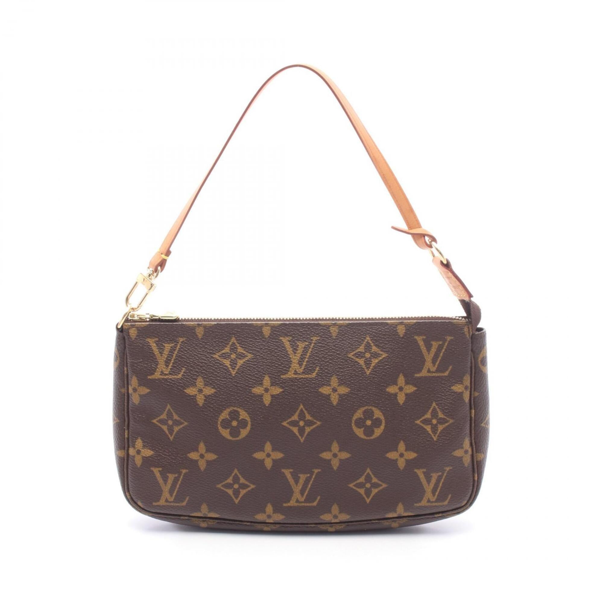 Louis Vuitton Brown Coated Canvas Pvc Monogram Leather Handbag (Pre-Owned)