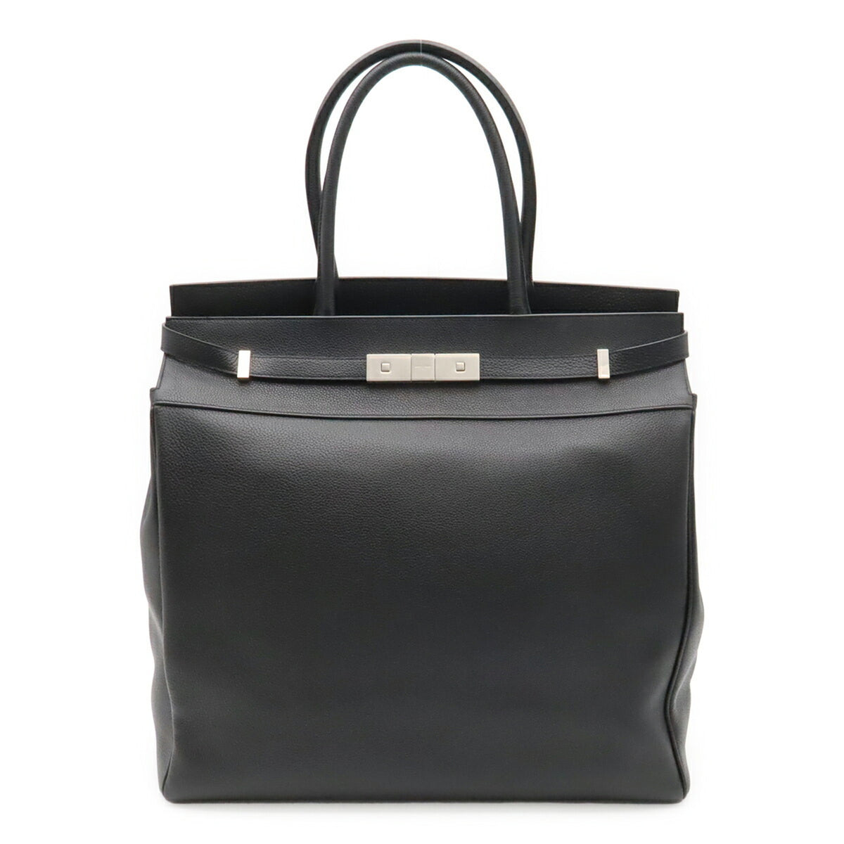 Yves Saint Laurent Black Leather Tote Bag (Pre-Owned)