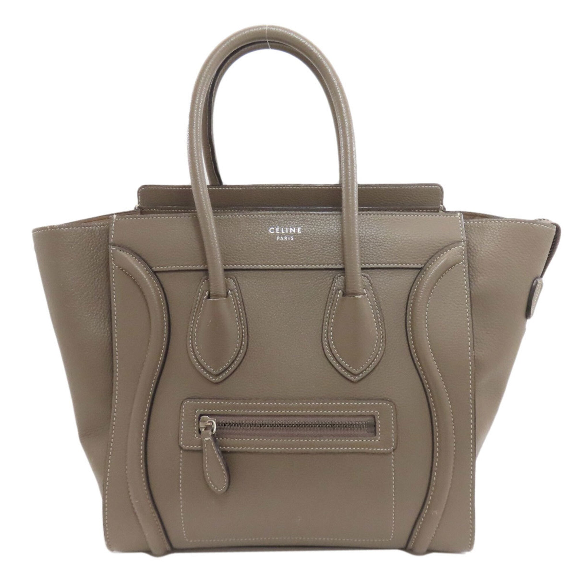 Celine Grayish Leather Handbag (Pre-Owned)