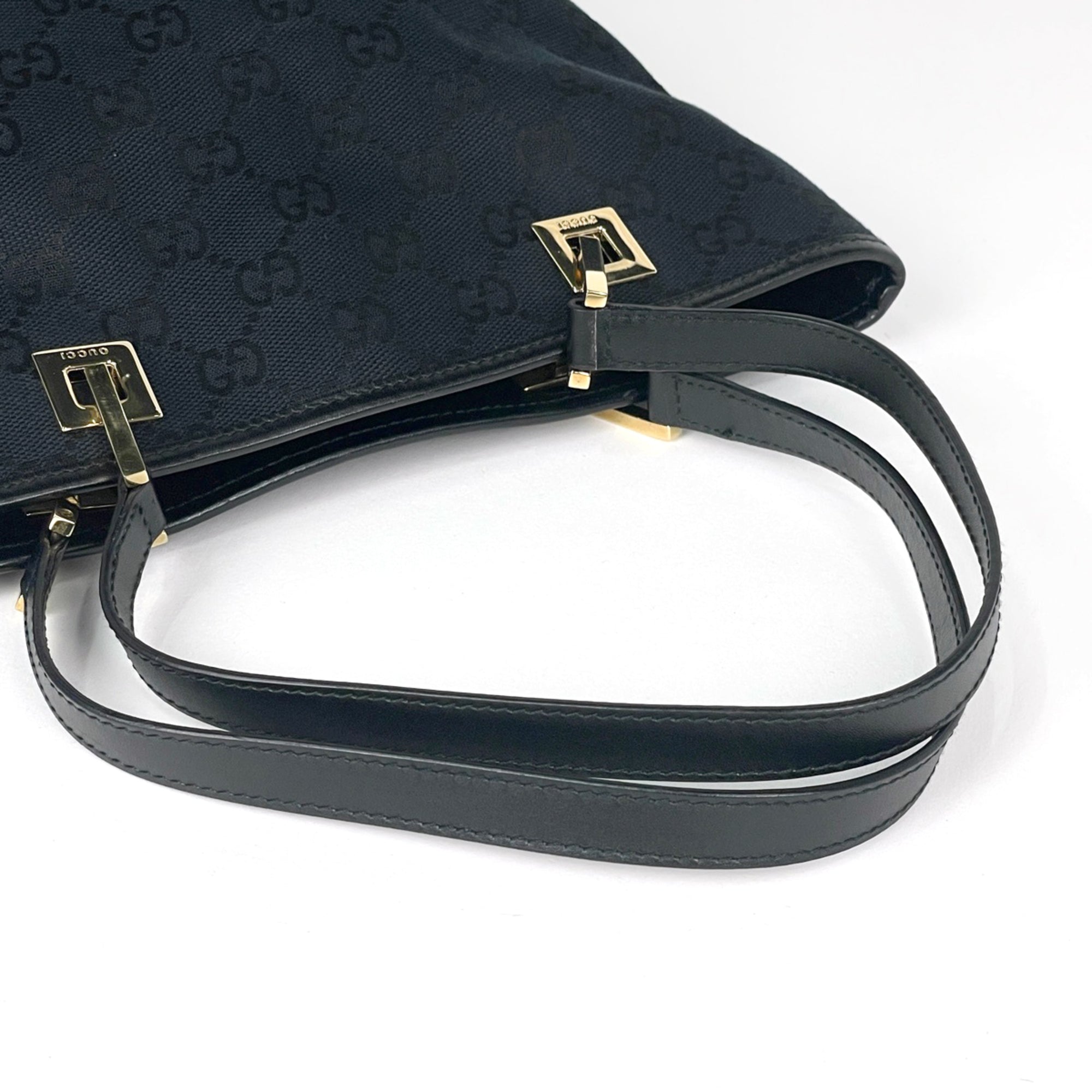 Gucci Black Gg Canvas Tote Bag (Pre-Owned)