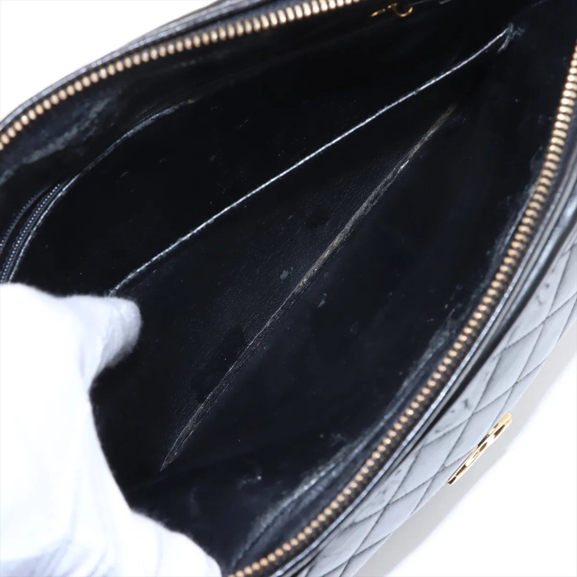 Chanel Black Leather Shoulder Bag Tote Bag (Pre-Owned)