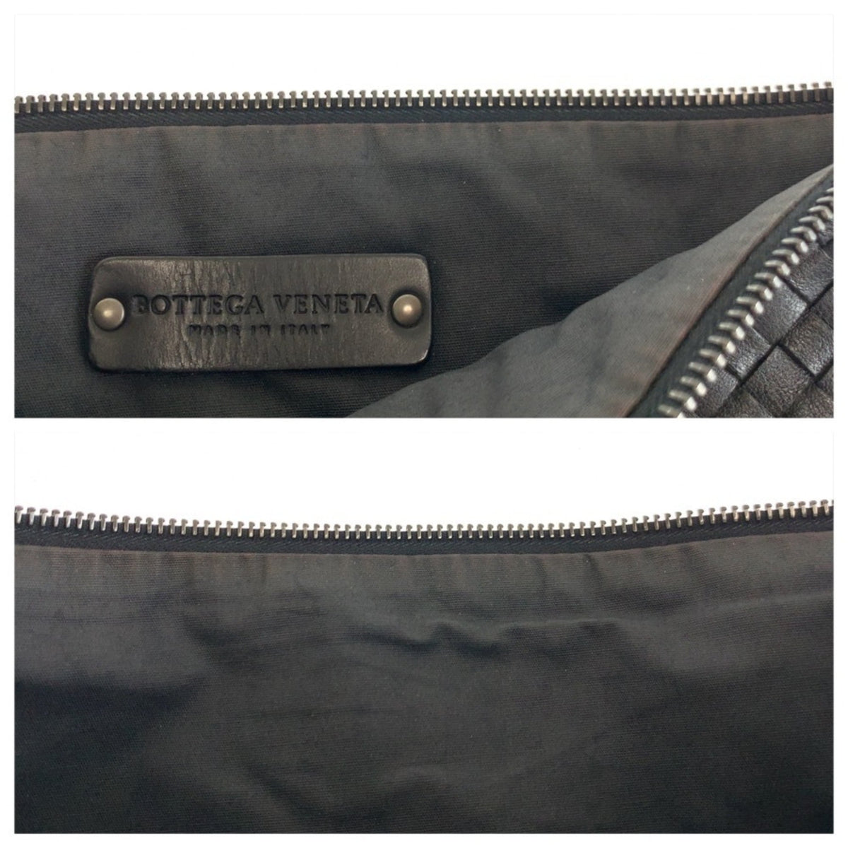 Bottega Veneta Black Leather Clutch Bag (Pre-Owned)